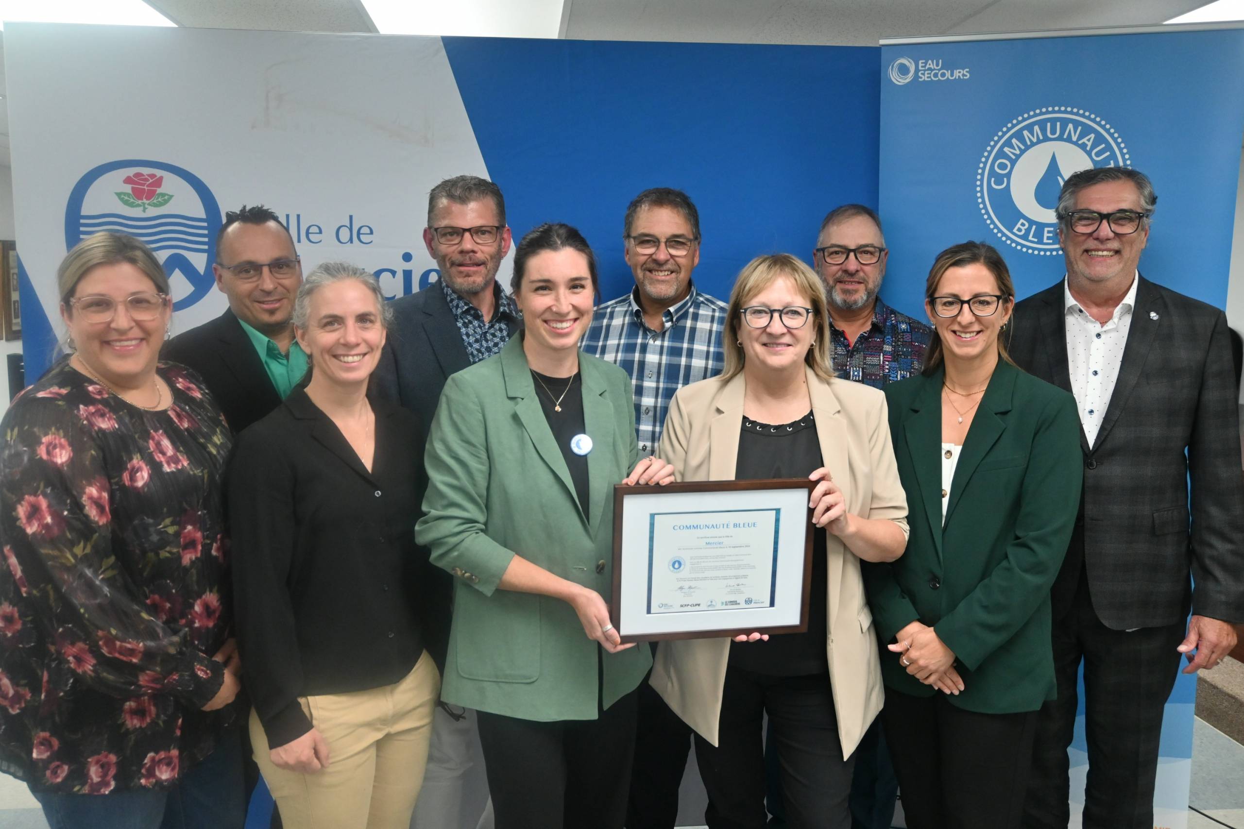 Mercier certifiée Communauté bleue