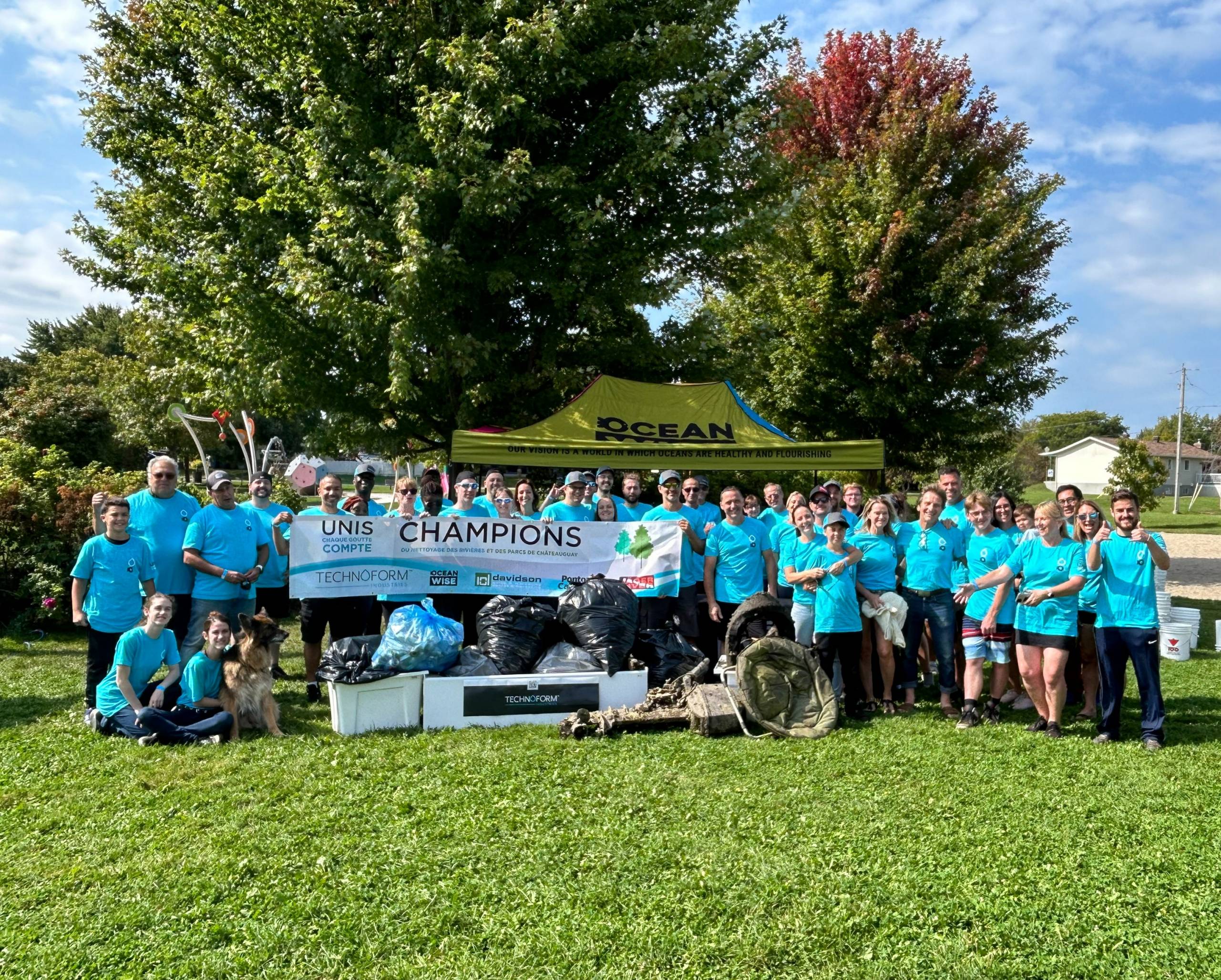 Opération nettoyage à Châteauguay et dans sa rivière