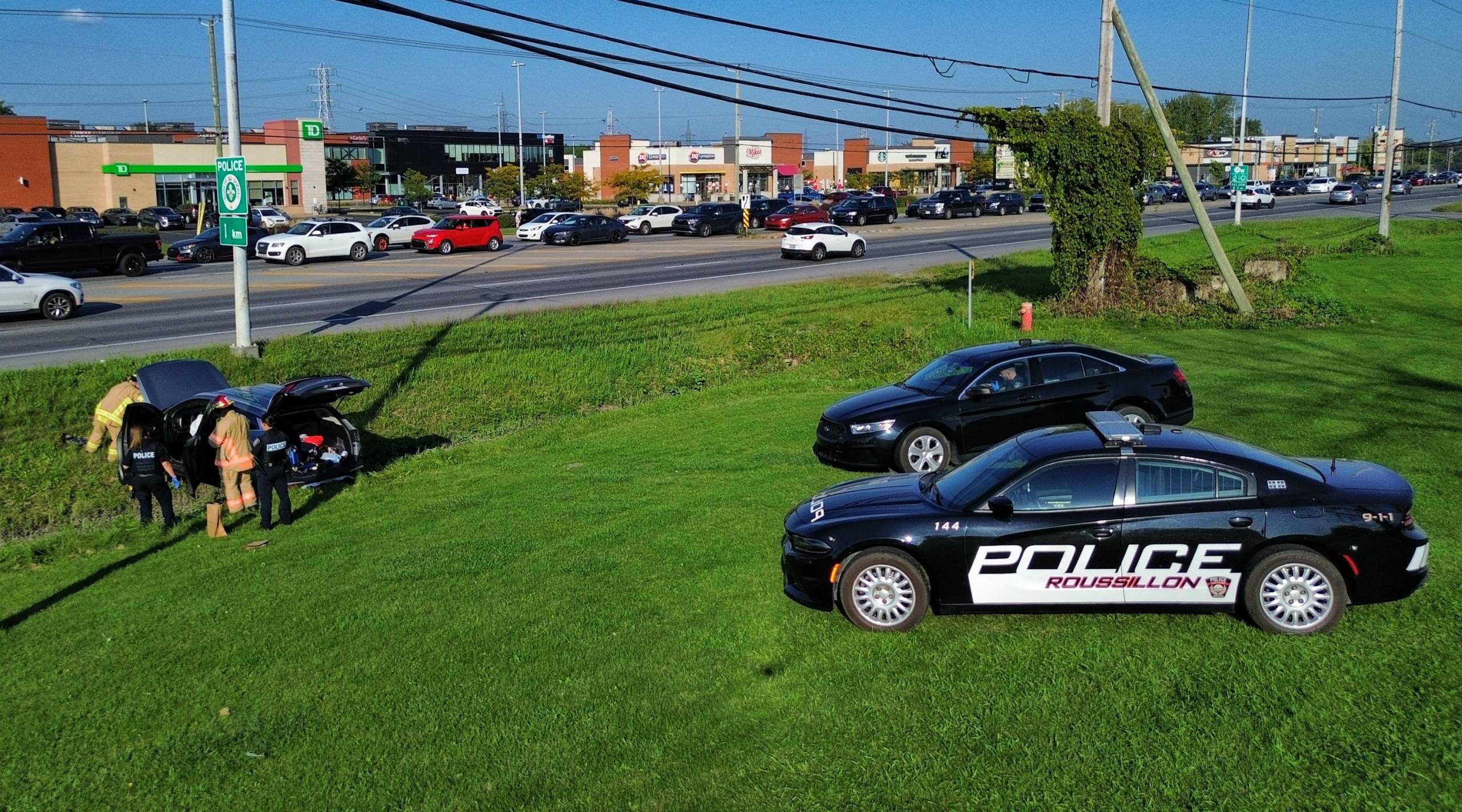 Poursuite policière spectaculaire à Delson
