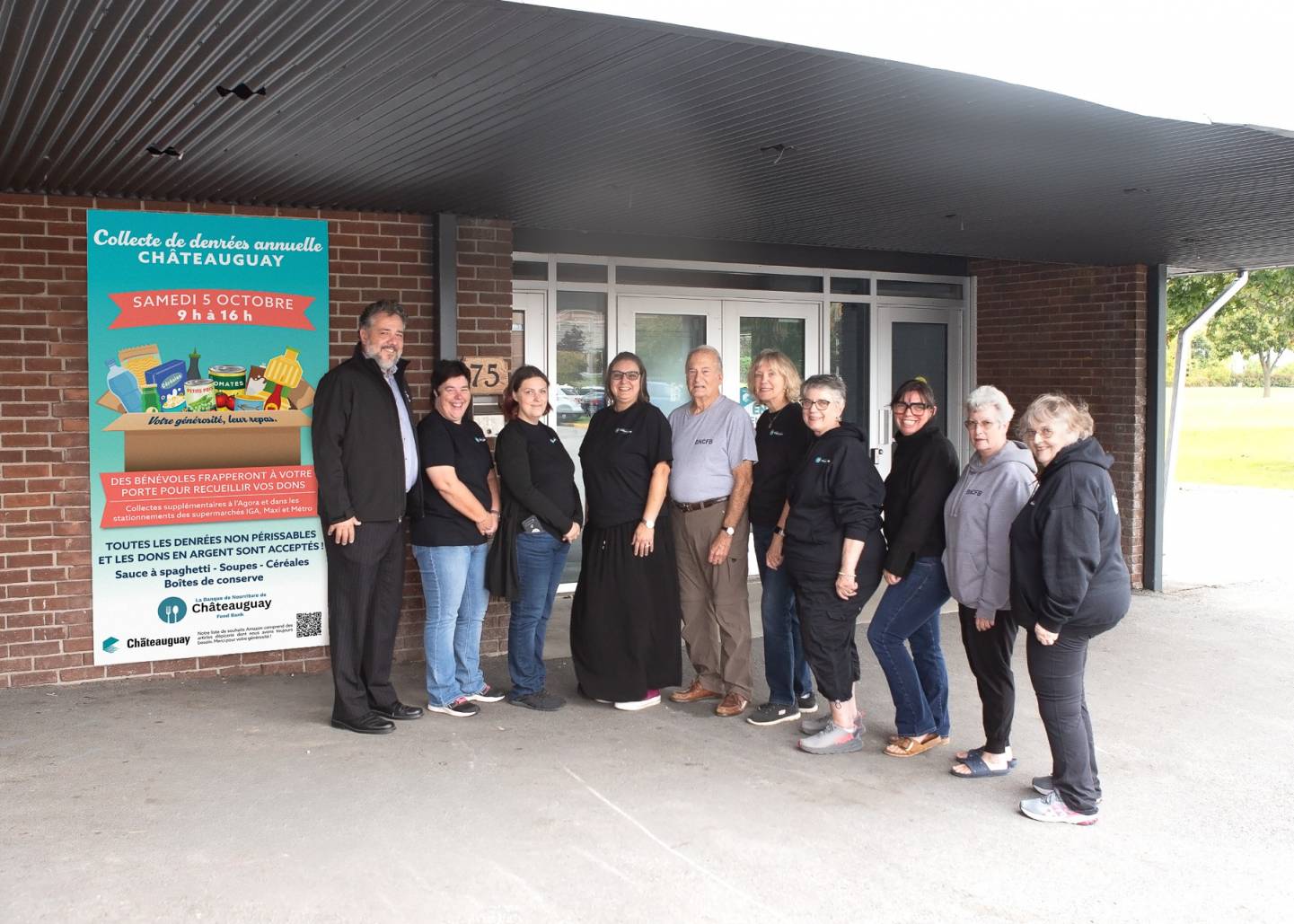 Une collecte de denrées non périssables ce samedi à Châteauguay