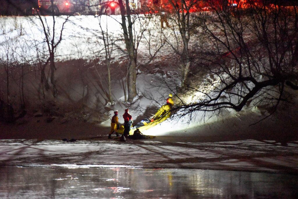 Simulation de sauvetage sur glace à Châteauguay
