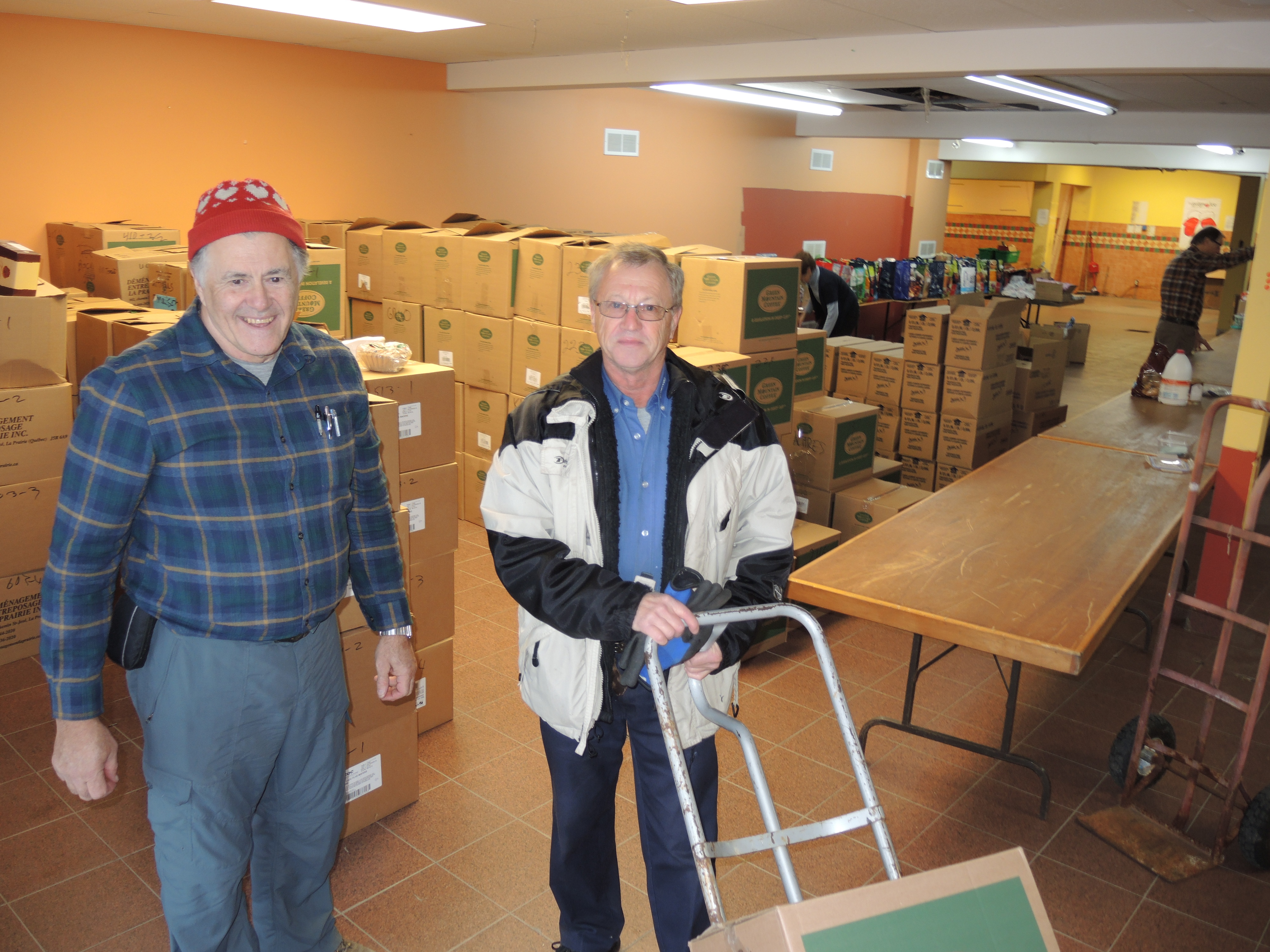 Les paniers de Noël distribués