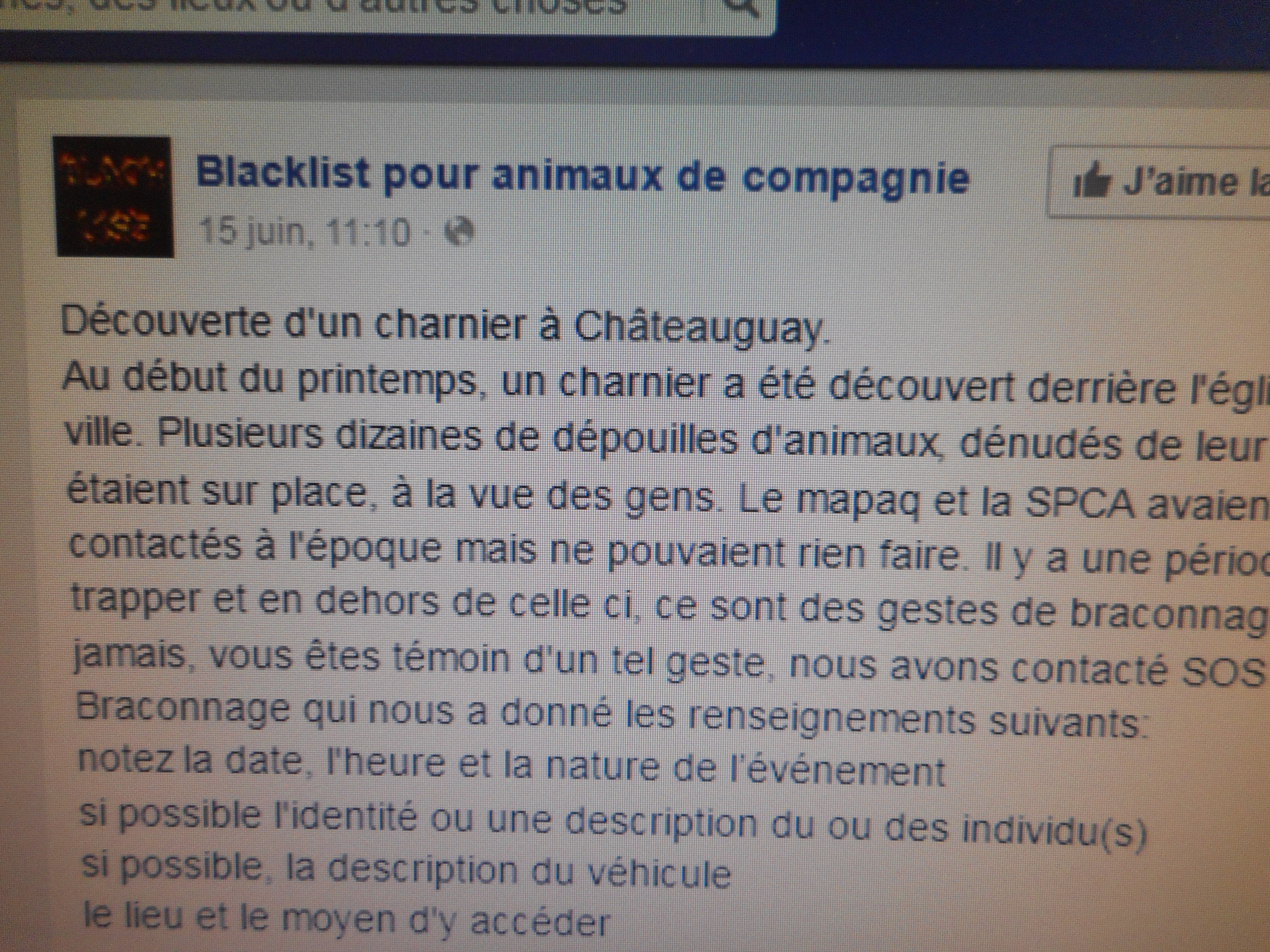Une histoire de charnier mal située