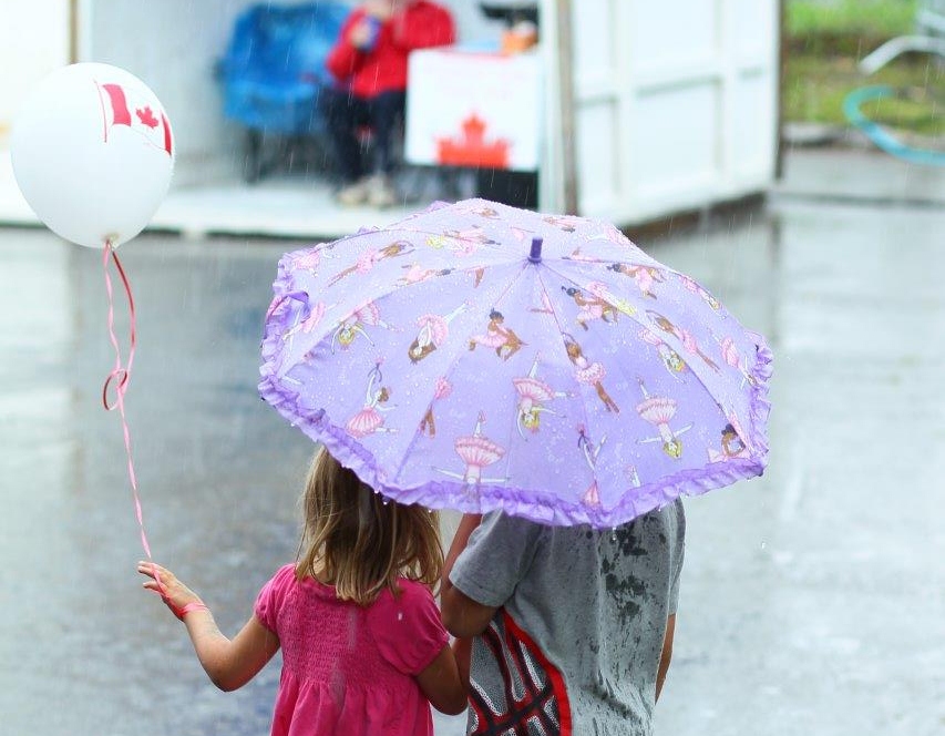 Canada Day in the rain