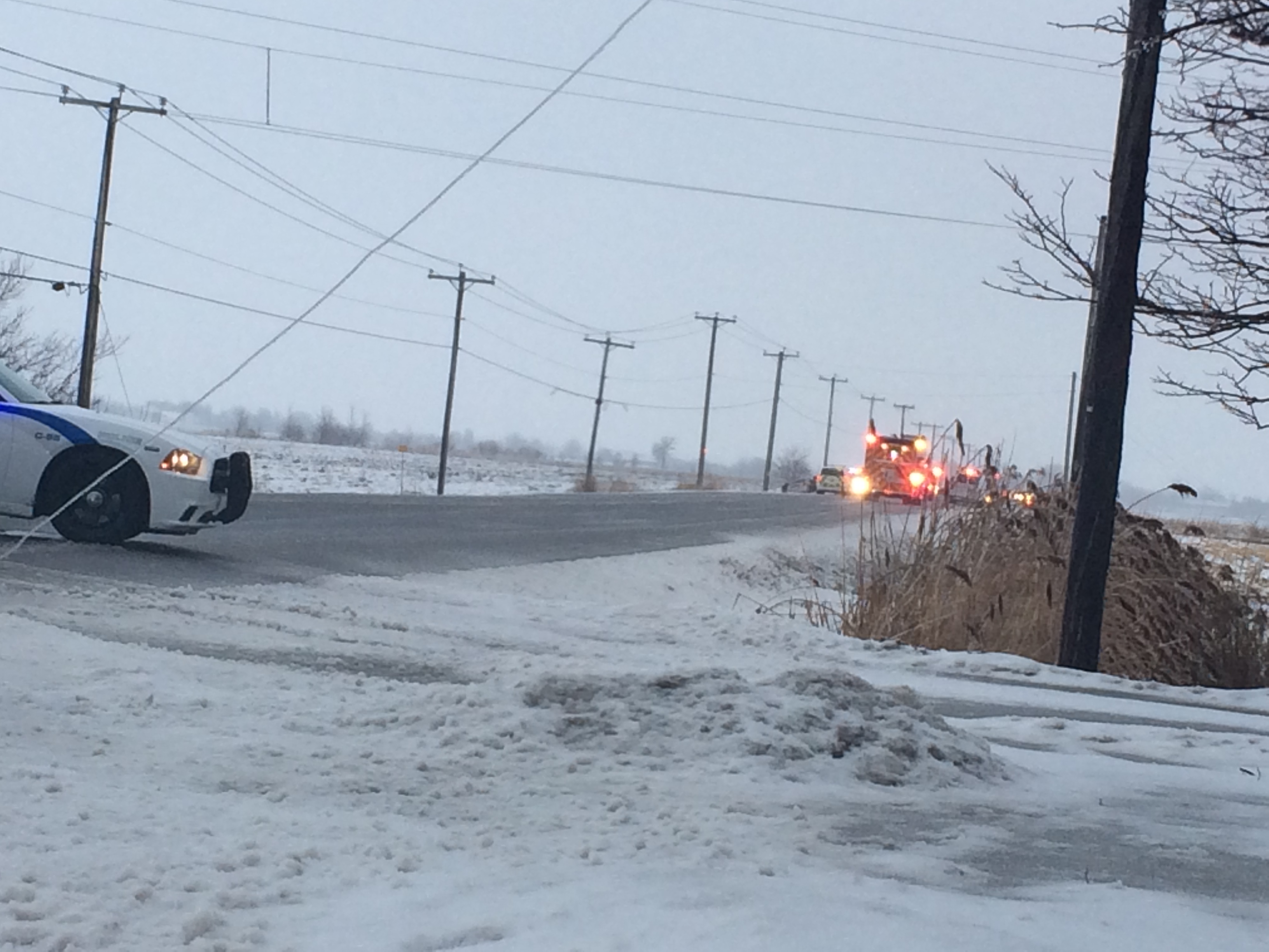Collision entre deux véhicules à Sainte-Martine