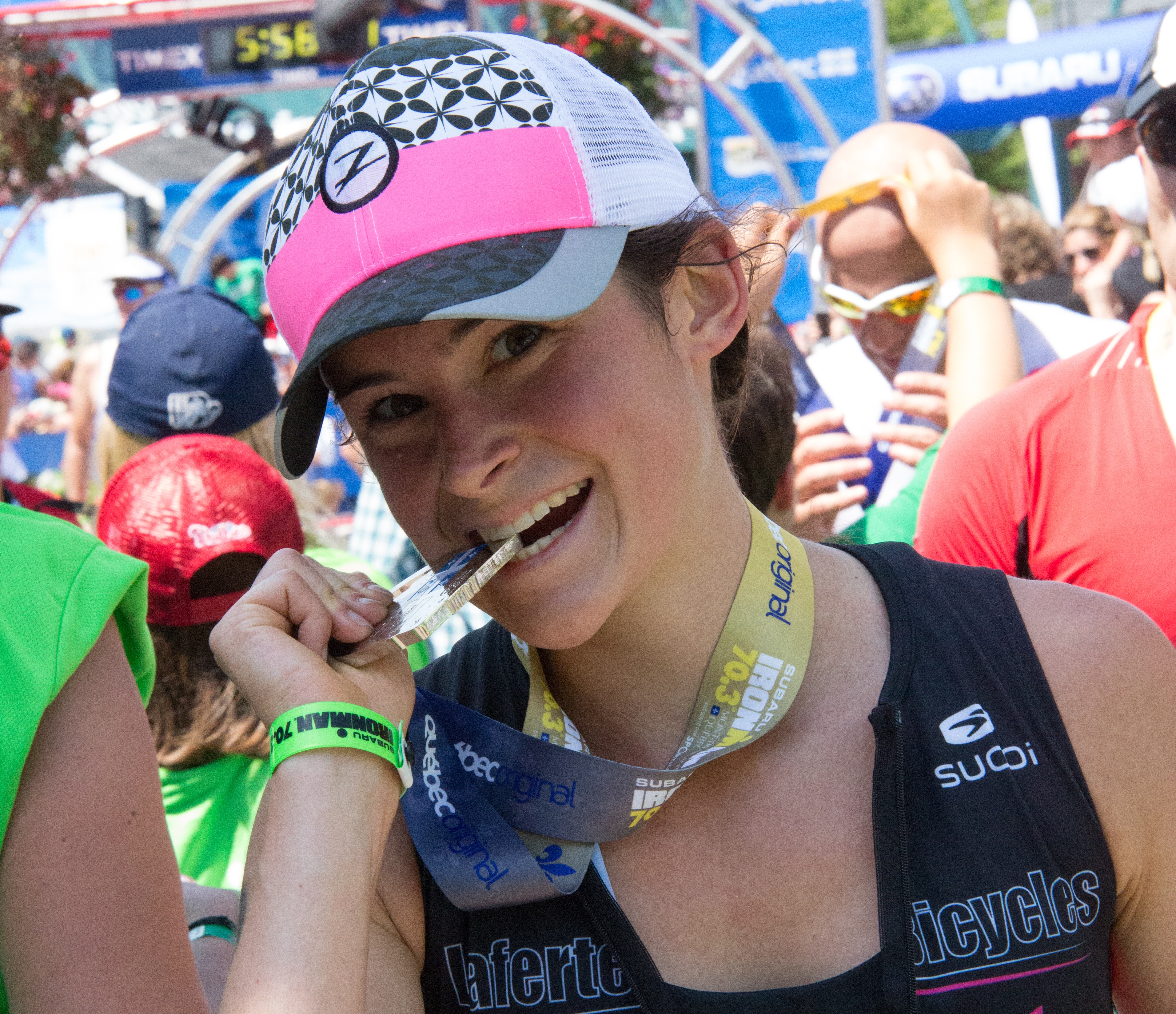 Image illustrant l'article: Une Martinoise en or malgré un pied qui chauffe au Ironman 70.3 Mont-Tremblant