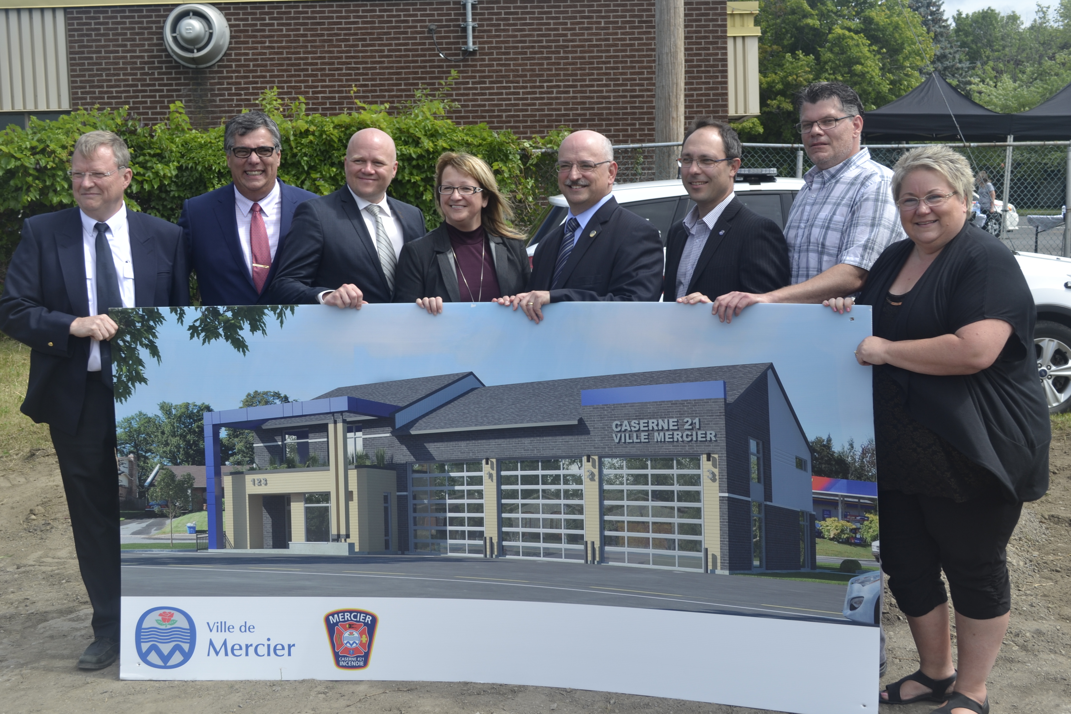 Image illustrant l'article: Début des travaux de la nouvelle caserne à Mercier