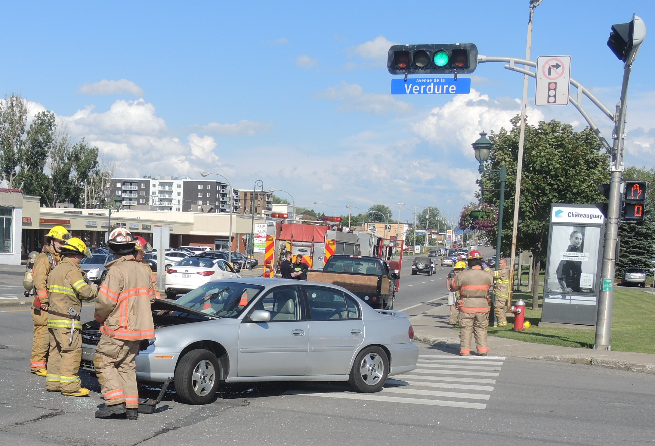 Blessures mineures subies dans un accrochage