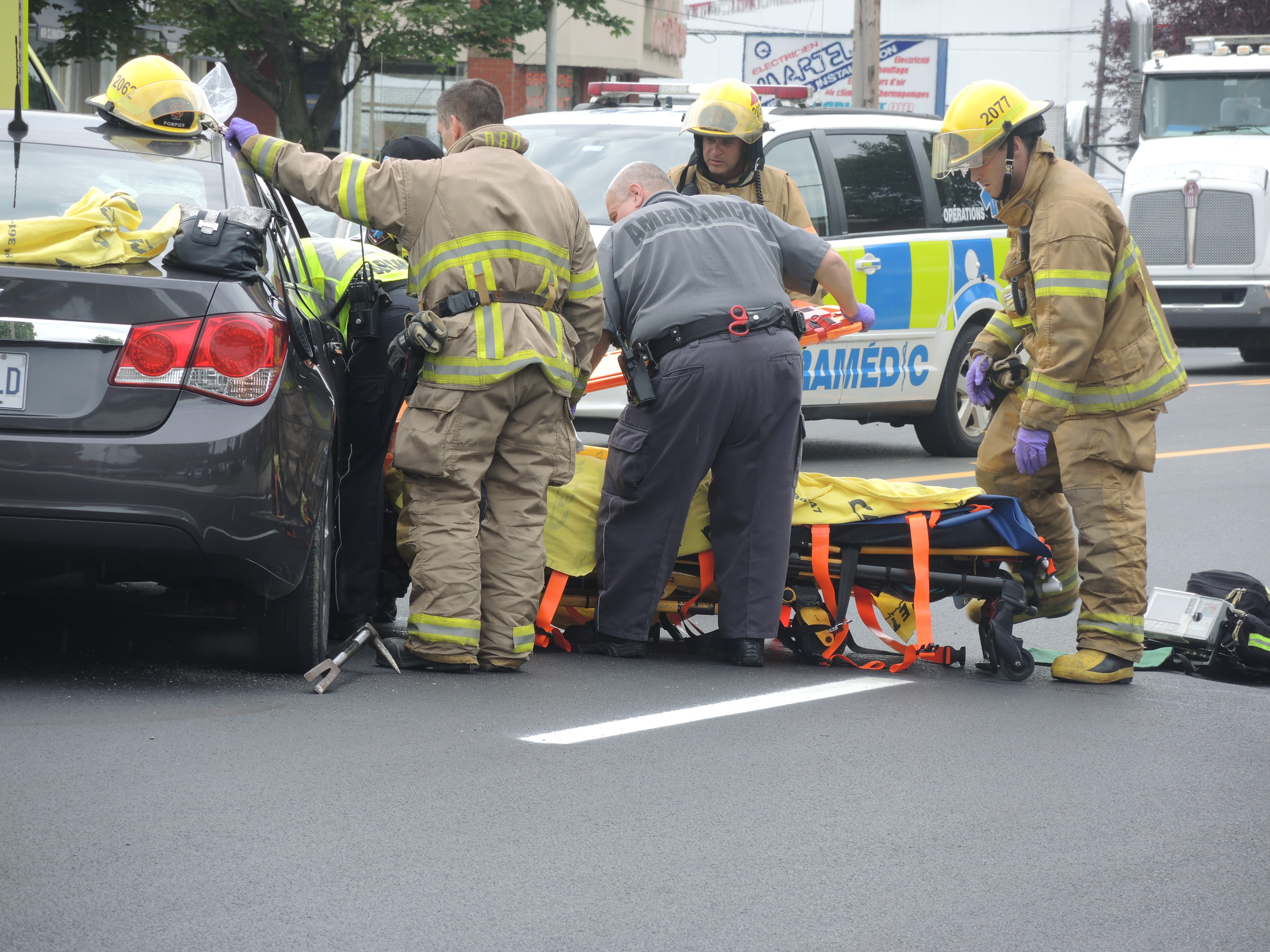 Un accident cause un embouteillage sur le boulevard Saint-Jean-Baptiste