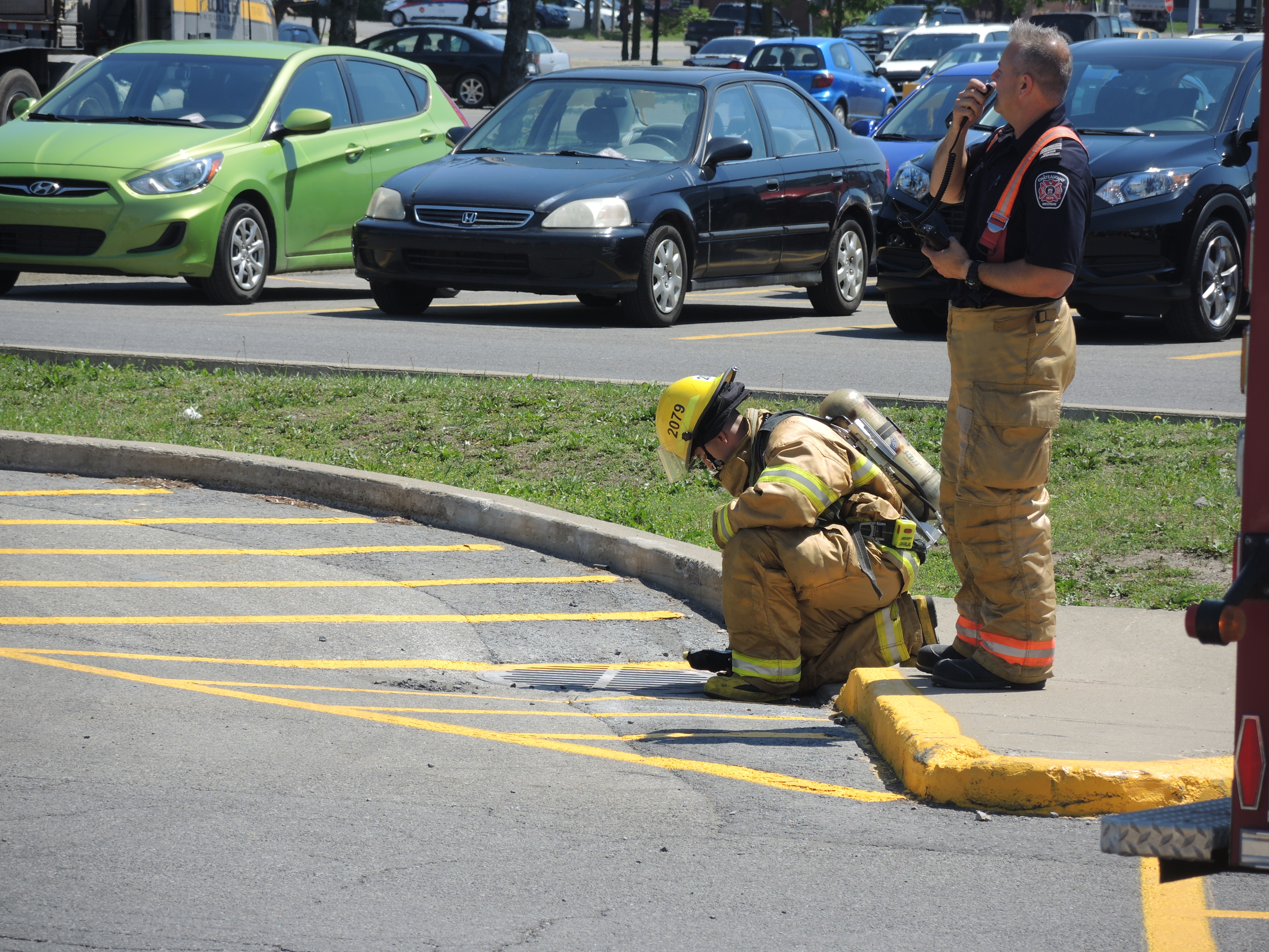 Une mauvaise odeur attire les pompiers au IGA à Châteauguay