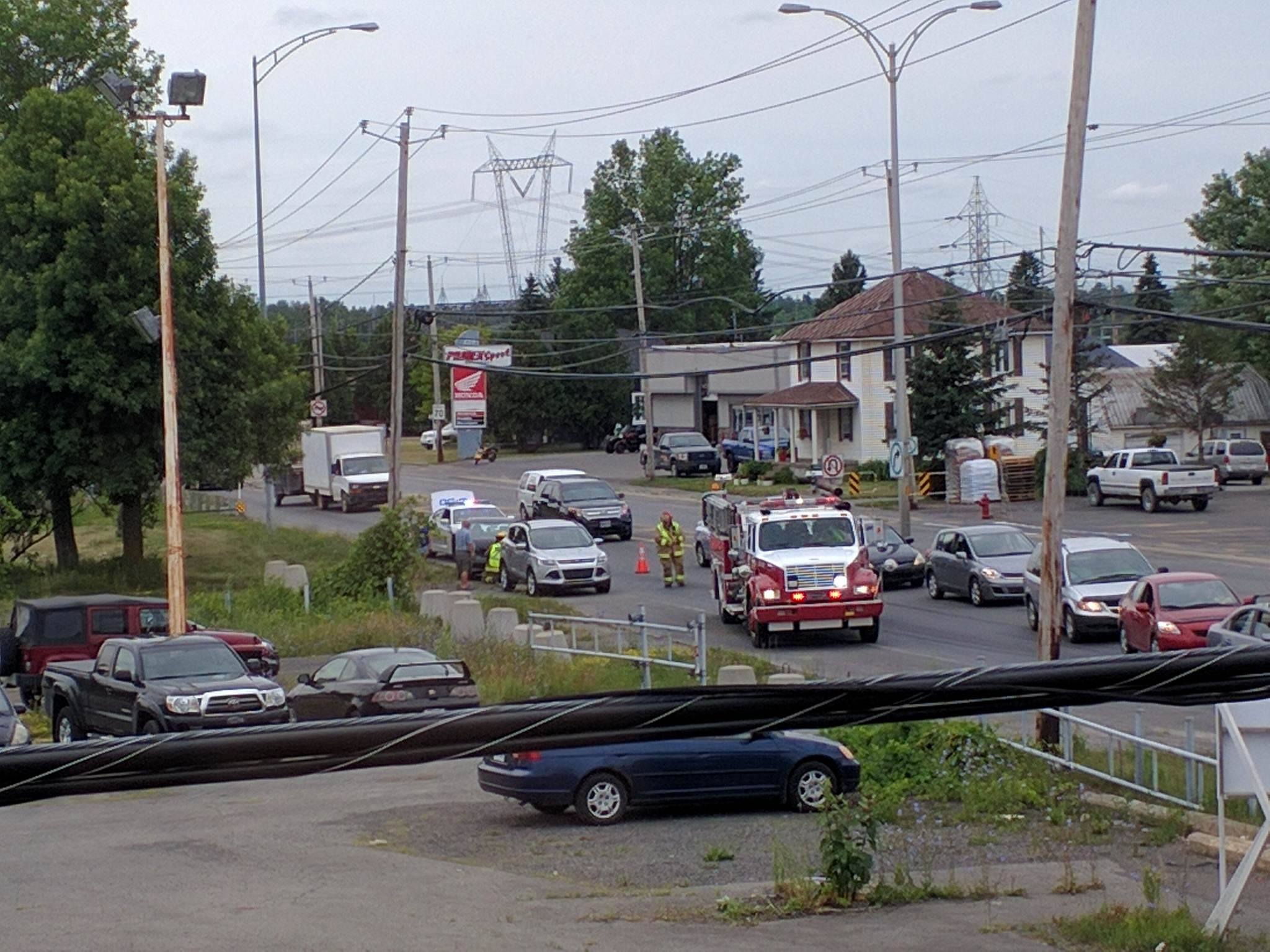 Accident mineur à Mercier