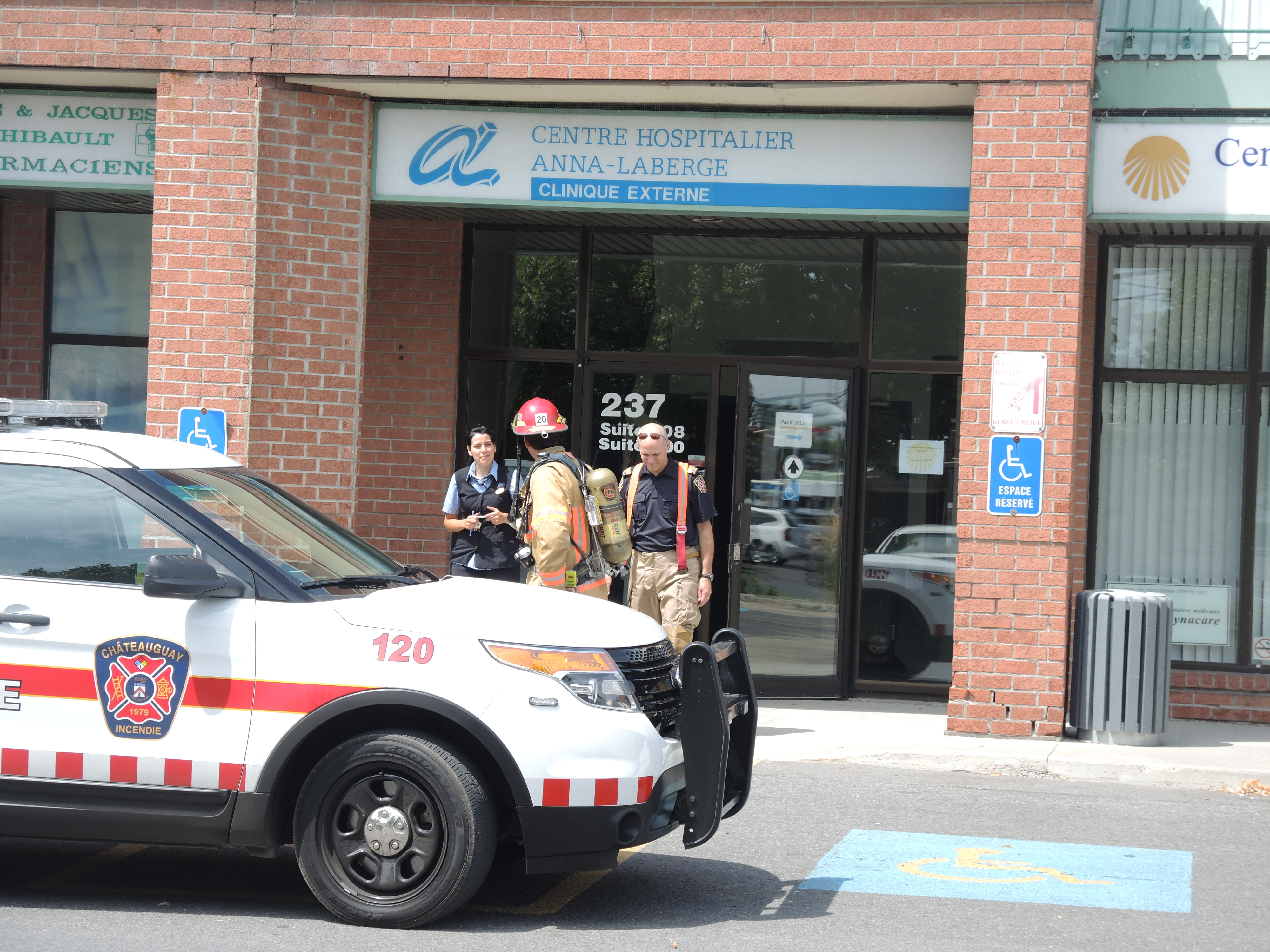 Mardi chaud pour les pompiers de Châteauguay
