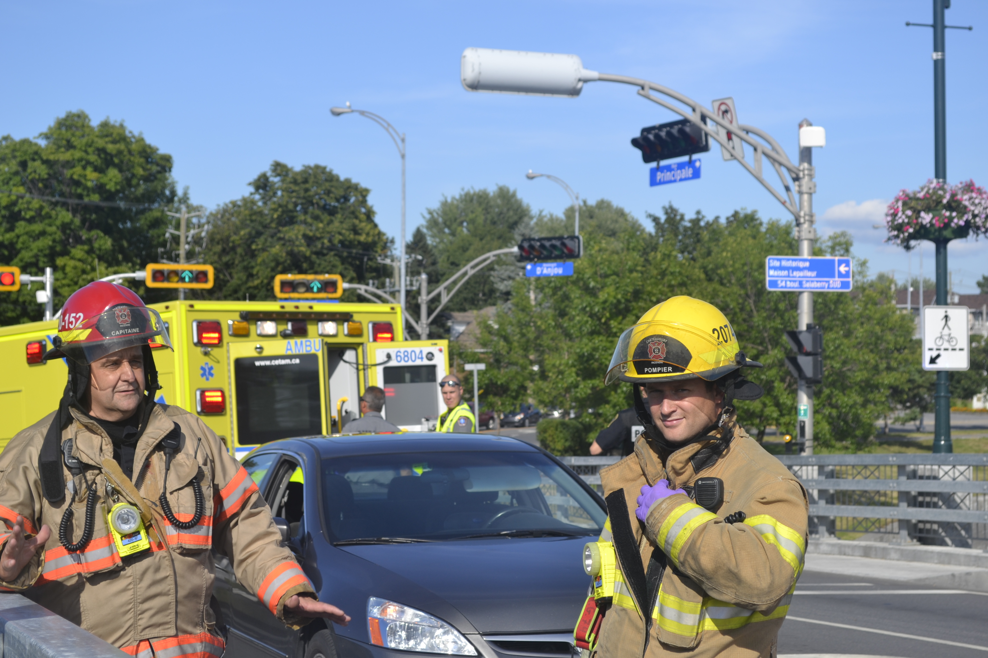 Accident mineur au pont Arthur-Laberge