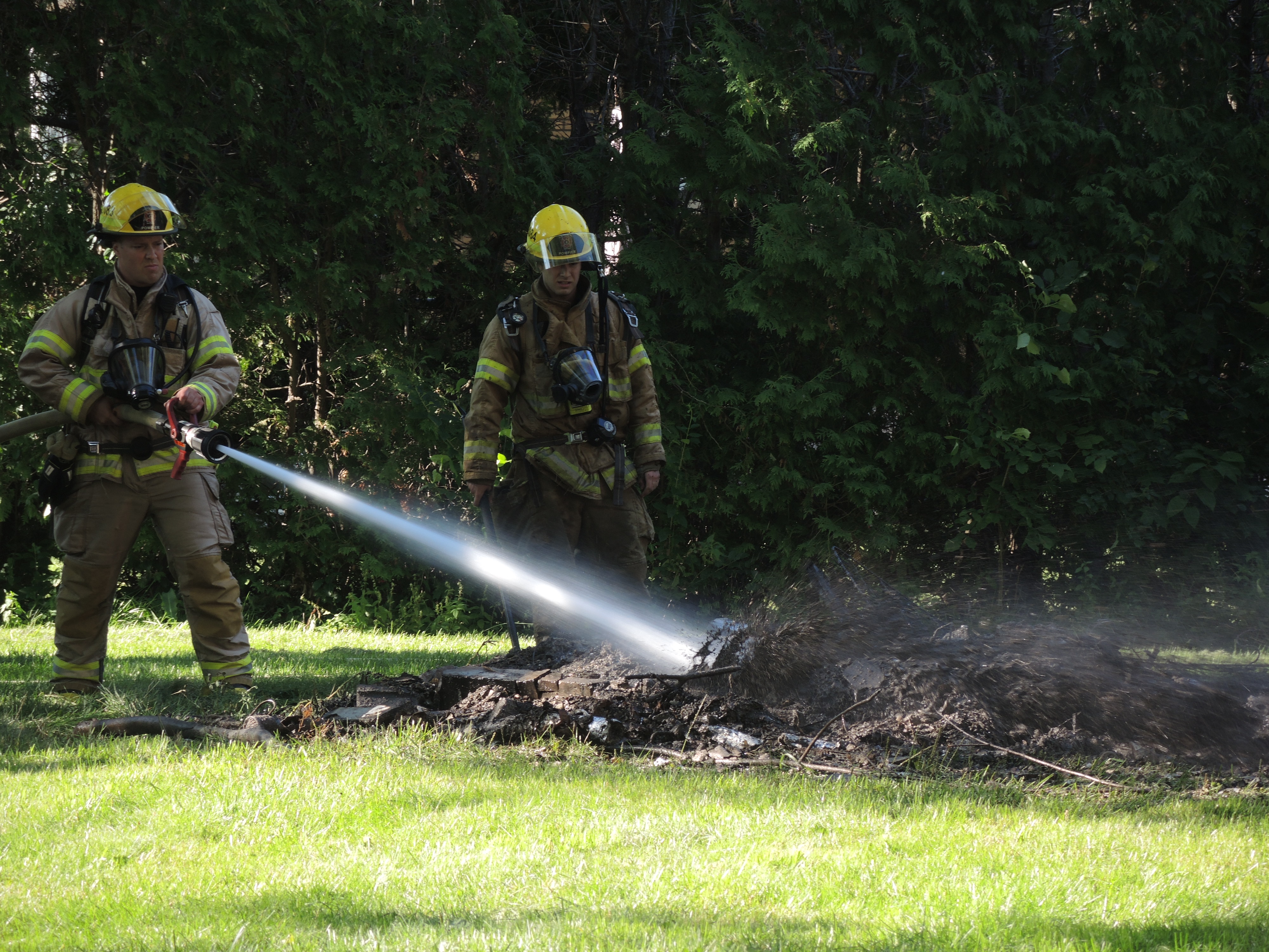 Un feu de déchets mobilise les pompiers