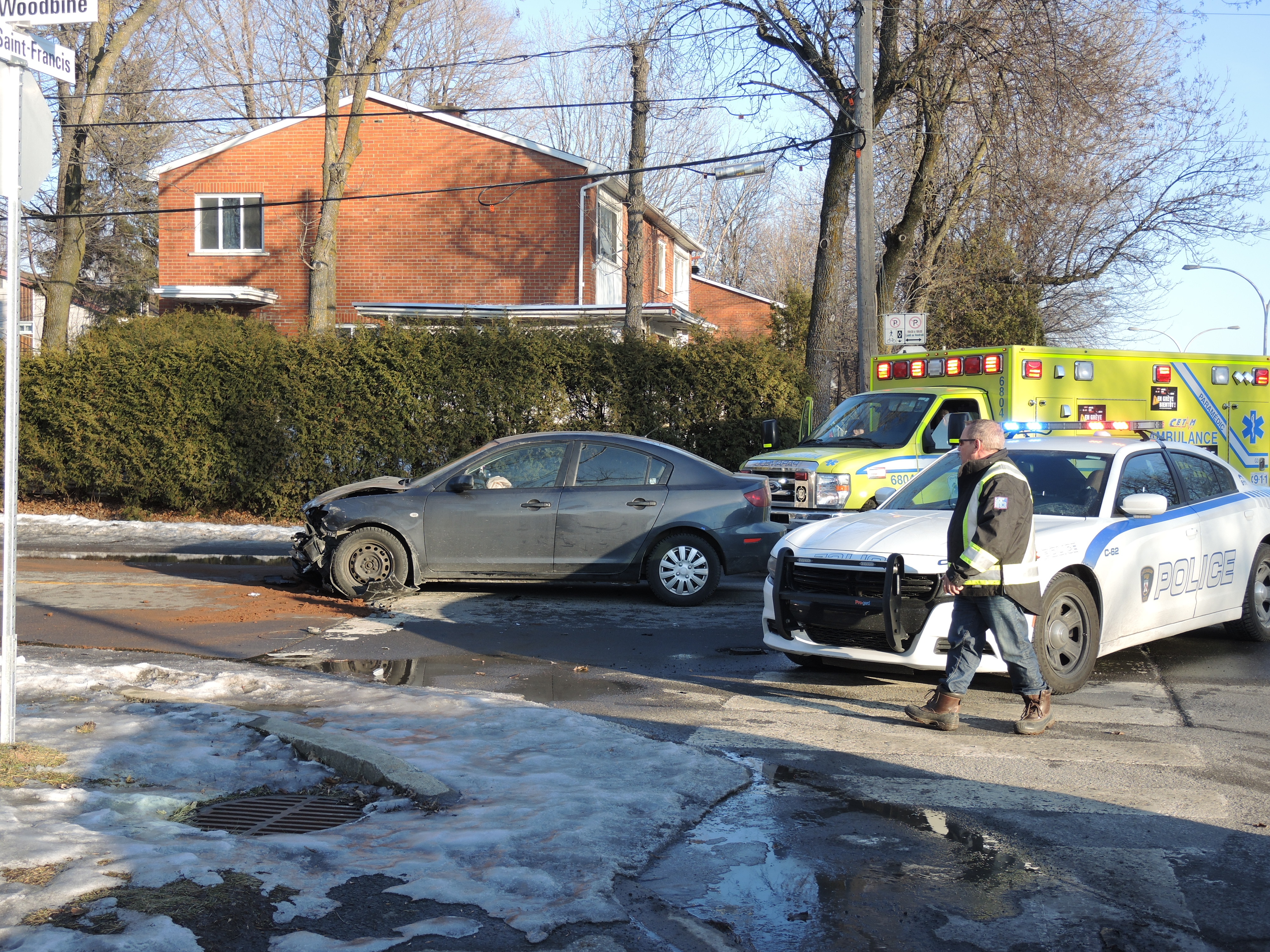 Éblouie par le soleil