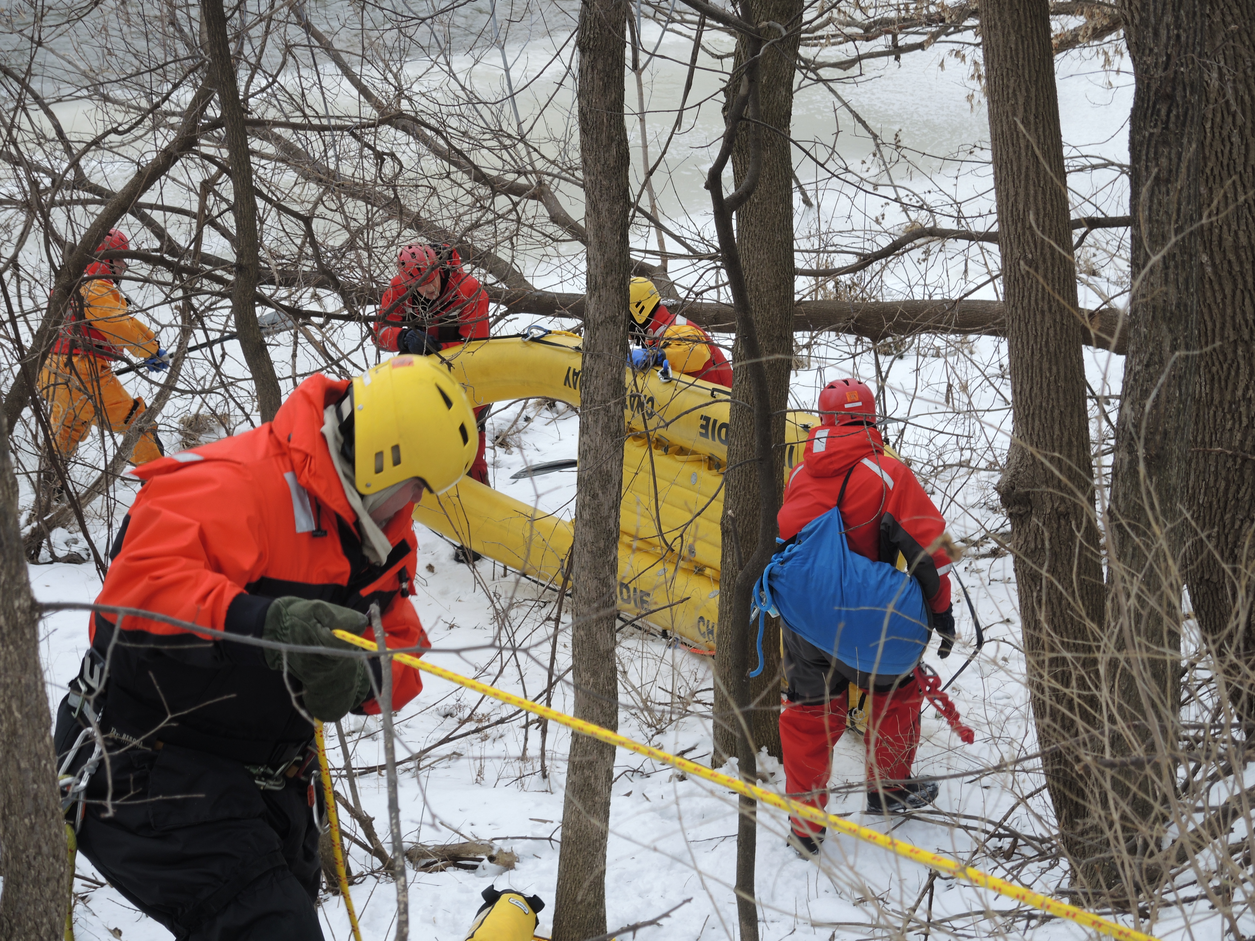 Les pompiers poursuivent leur formation de sauvetages en eau froide