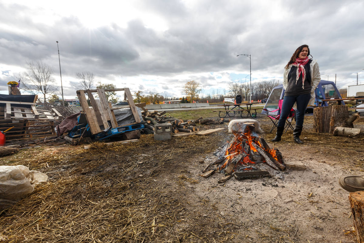 Manifestation à Châteauguay