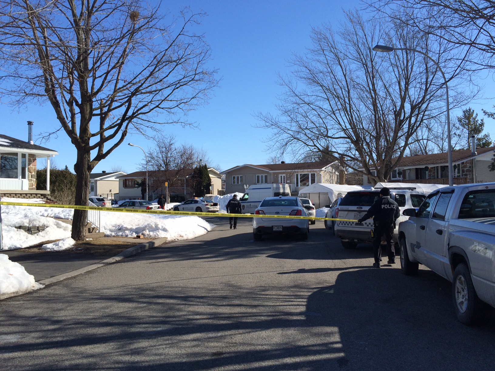 Châteauguay : opération policière rue Rossini
