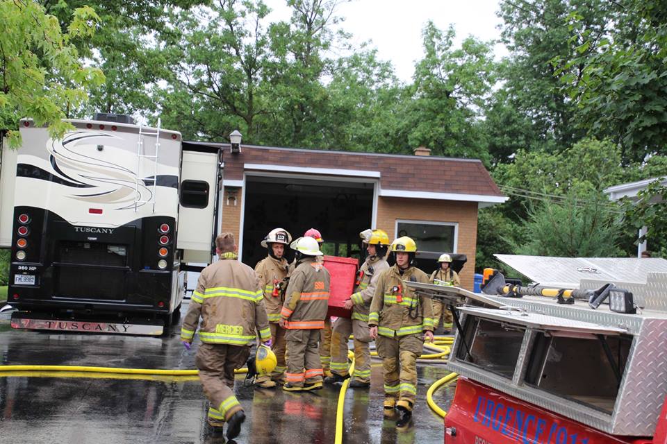 La foudre pourrait avoir causé un incendie à Léry