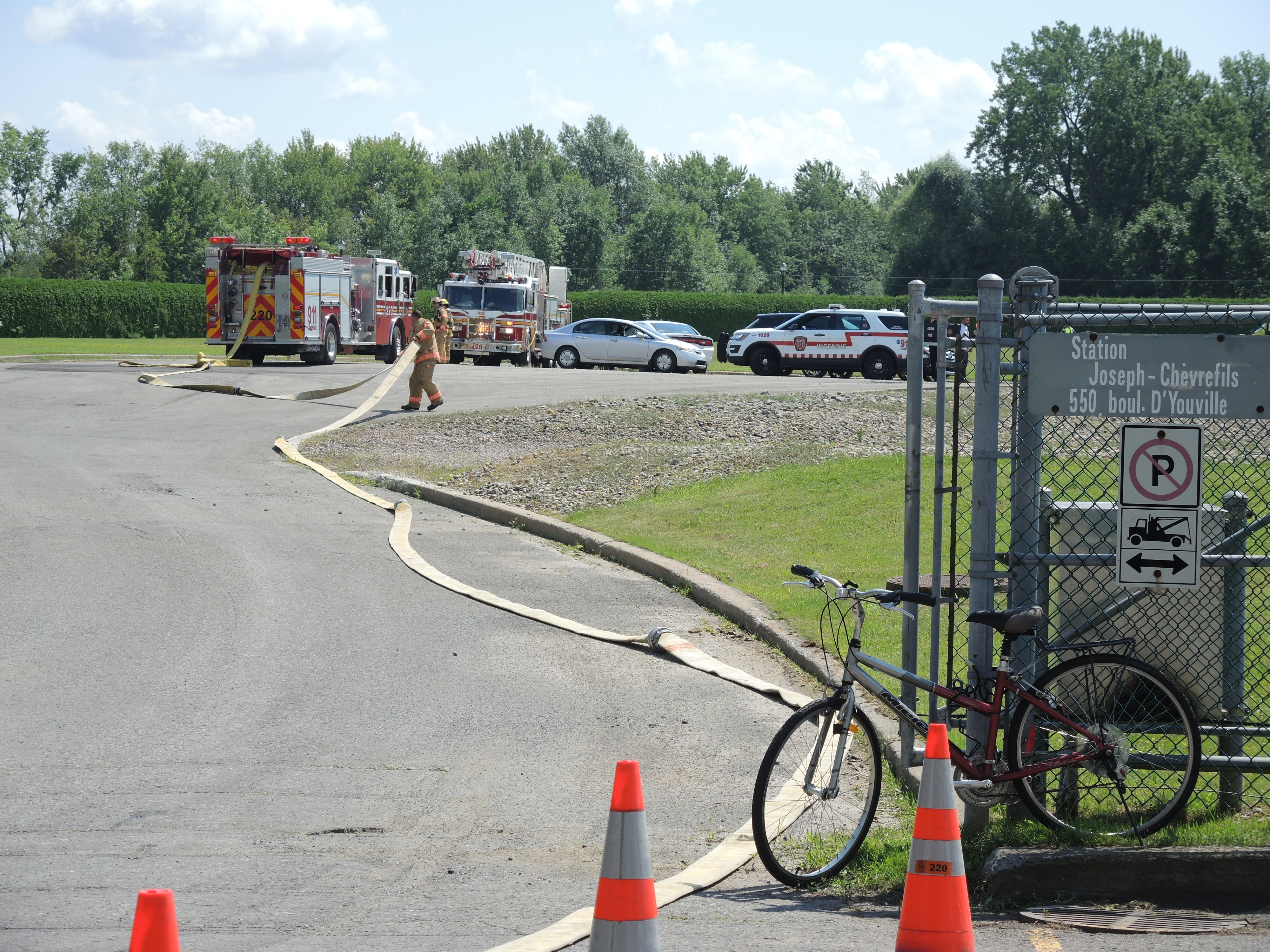 Employé de la Ville de Châteauguay incommodé par des produits chimiques