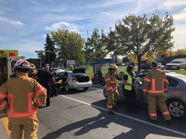 Accident causé par une distraction