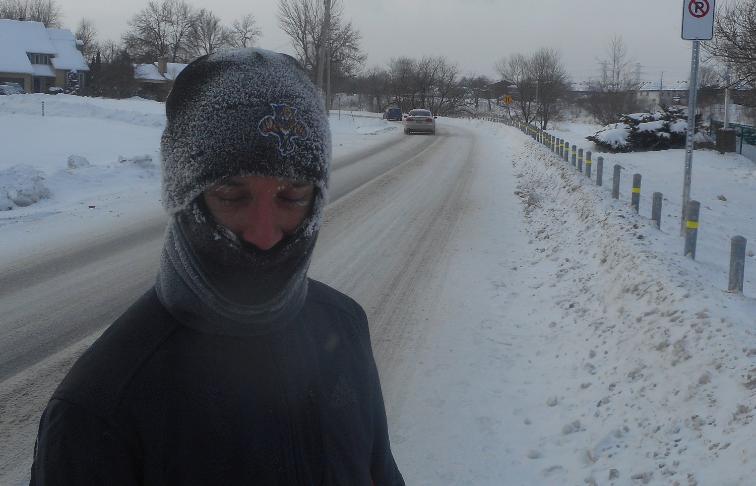 – 19 mais température ressentie + 25 avec le facteur course