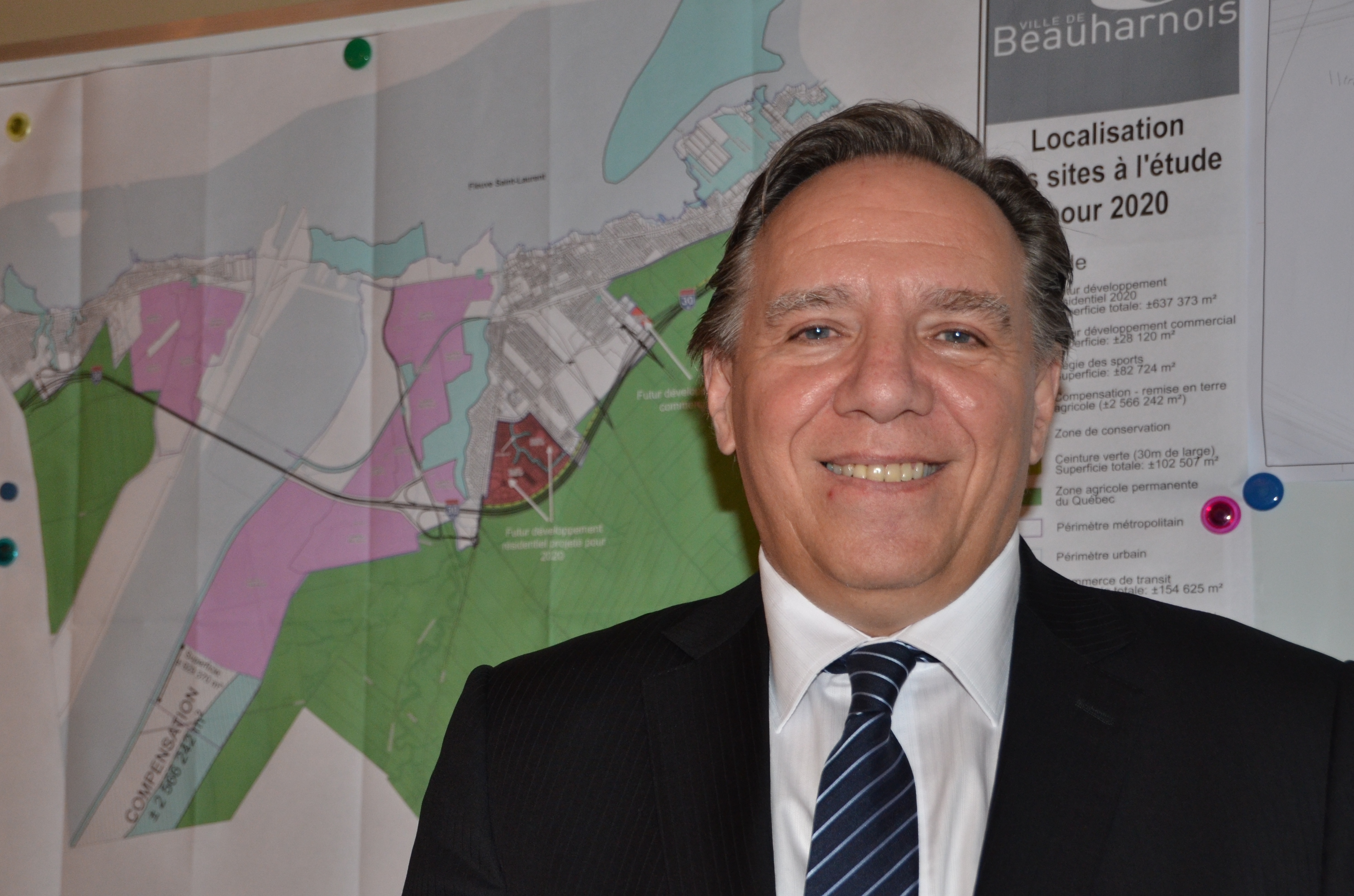François Legault de passage à Châteauguay aujourd&rsquo;hui