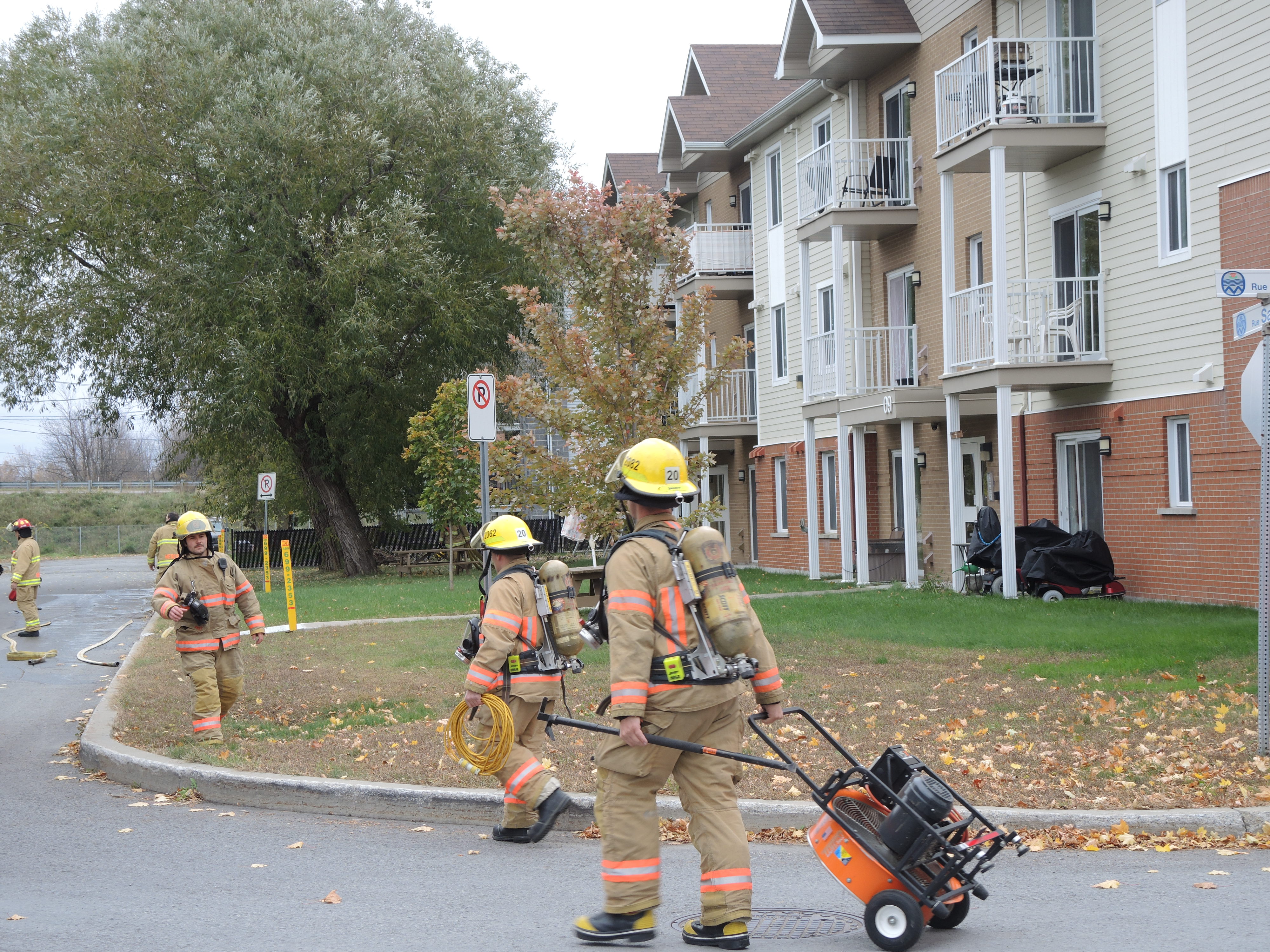 Un appartement noirci par la fumée à Mercier