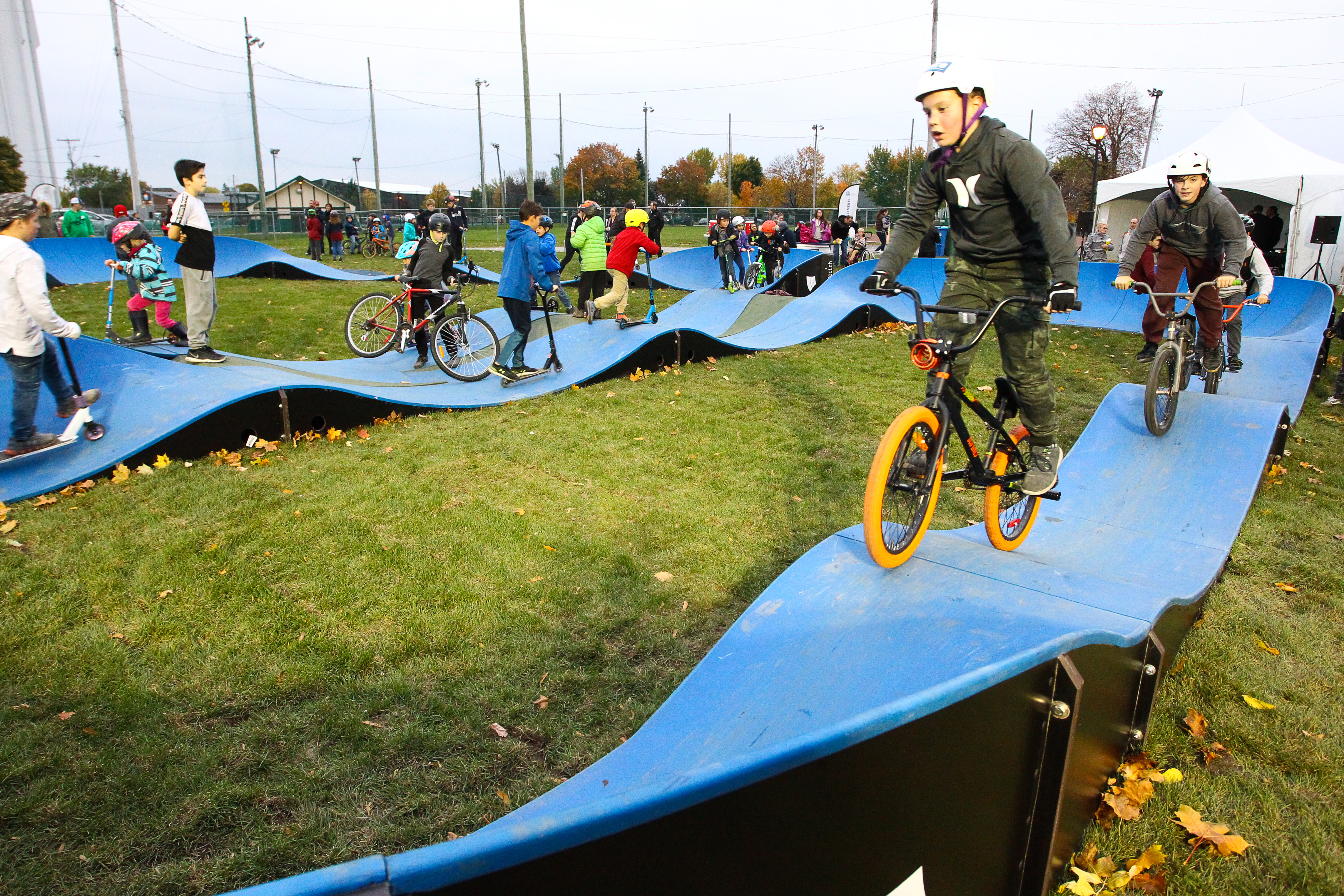 Une piste pumptrack à Mercier