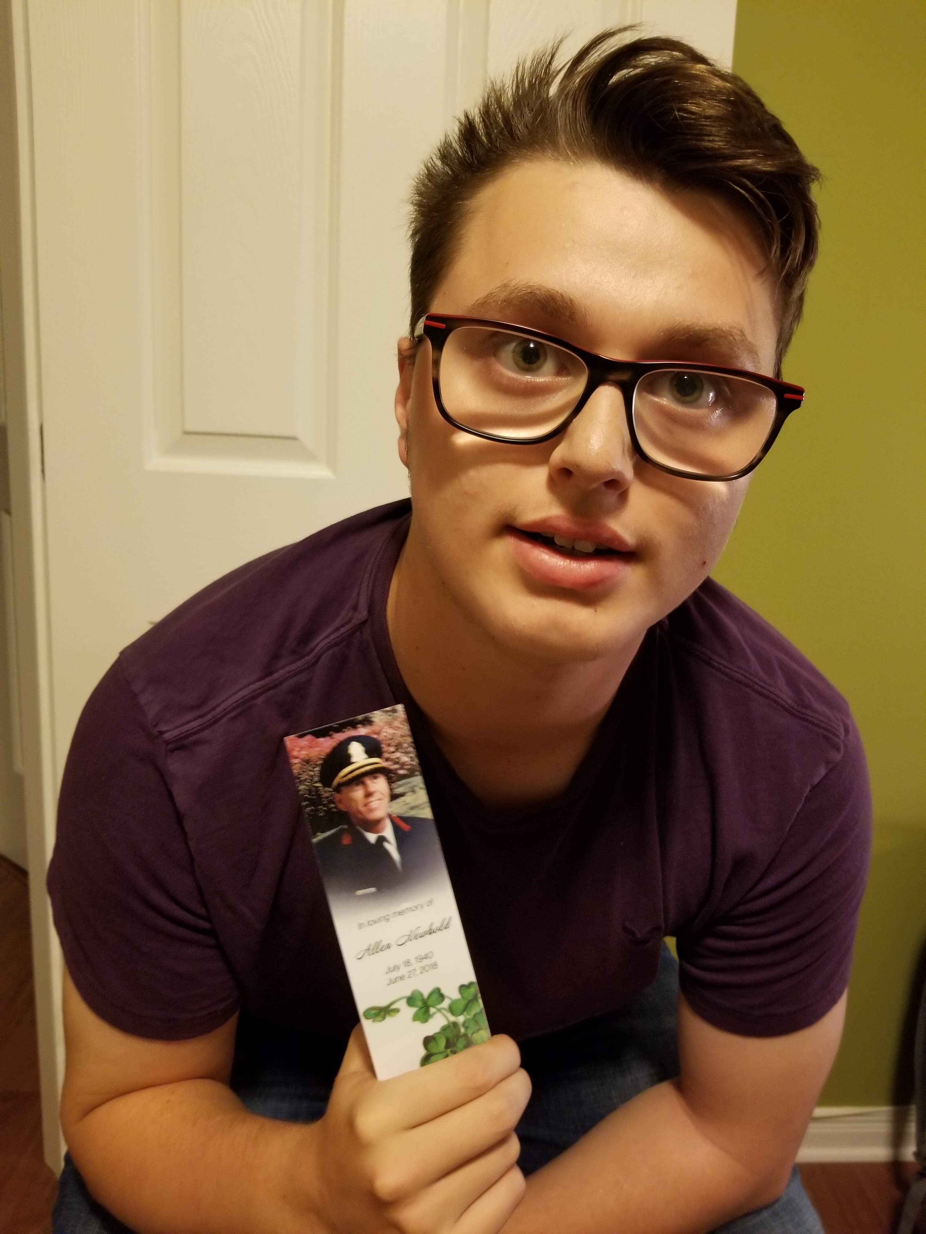 He gives back to those who took care of his grandfather at the end of his life