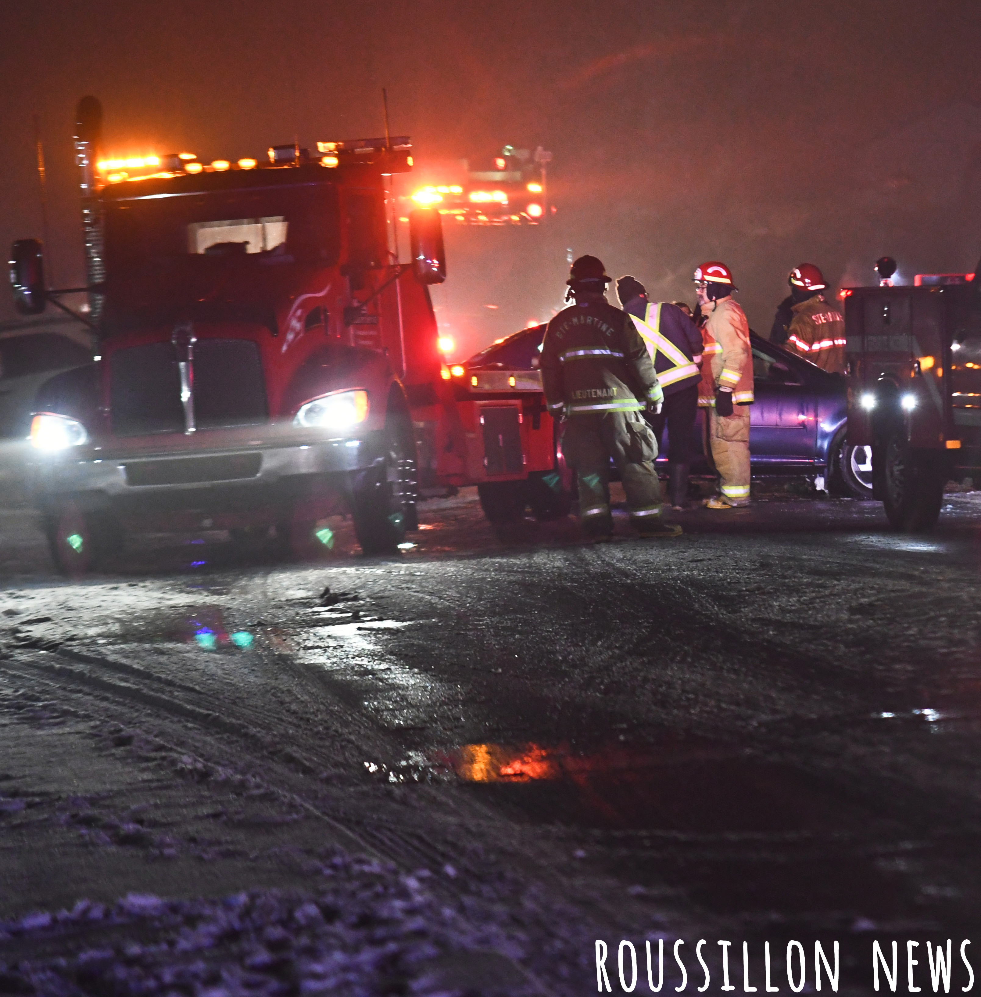 Image illustrant l'article: Accident sur la route 138 à Sainte-Martine