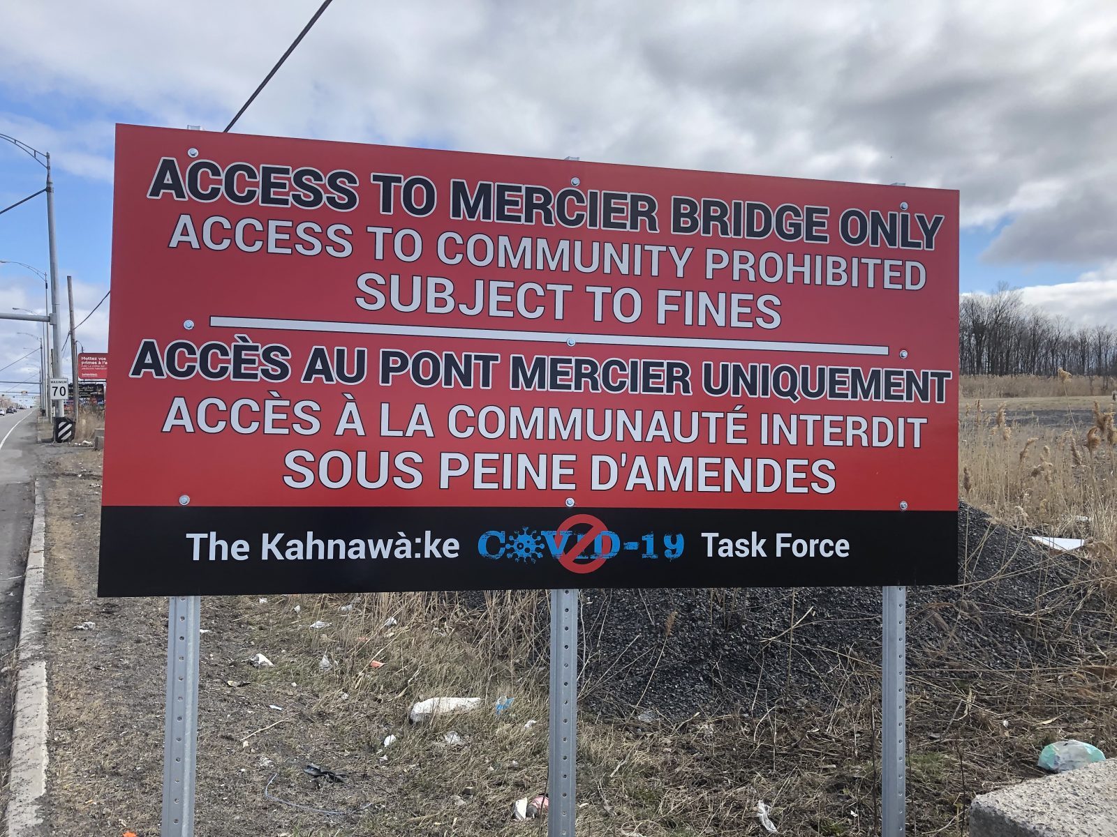 Les commerces demeurent fermés à Kahnawake