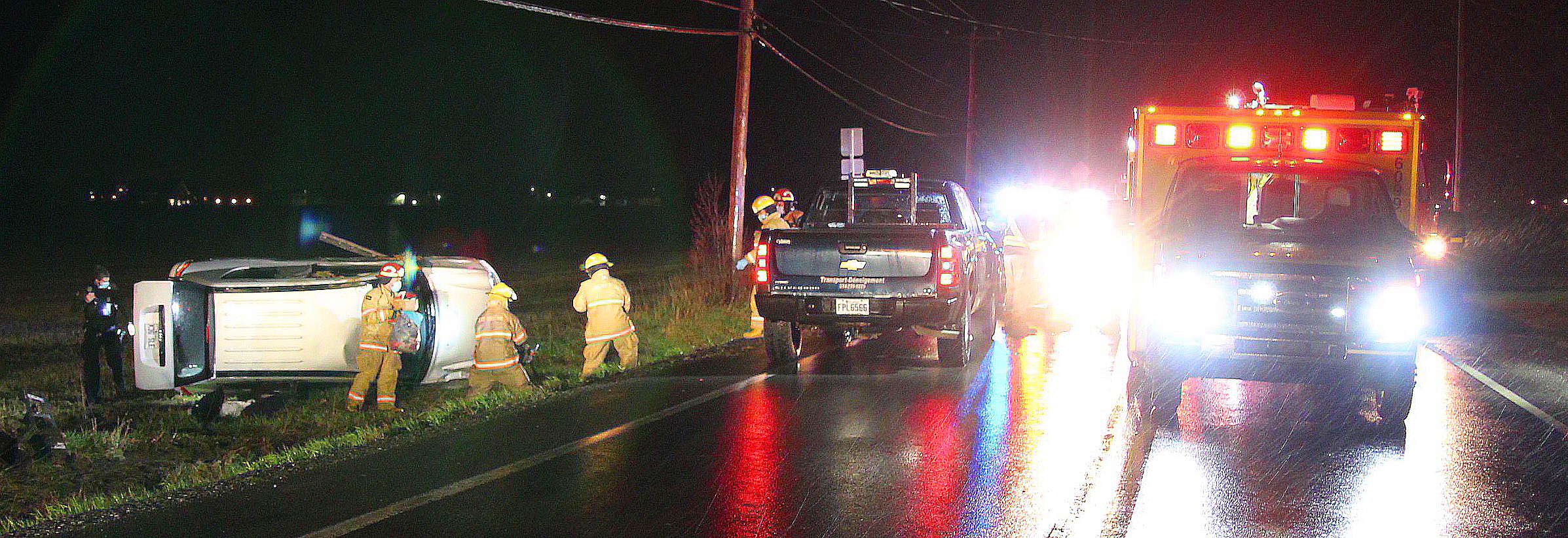 Plus de peur que de mal dans une collision à Sainte-Martine