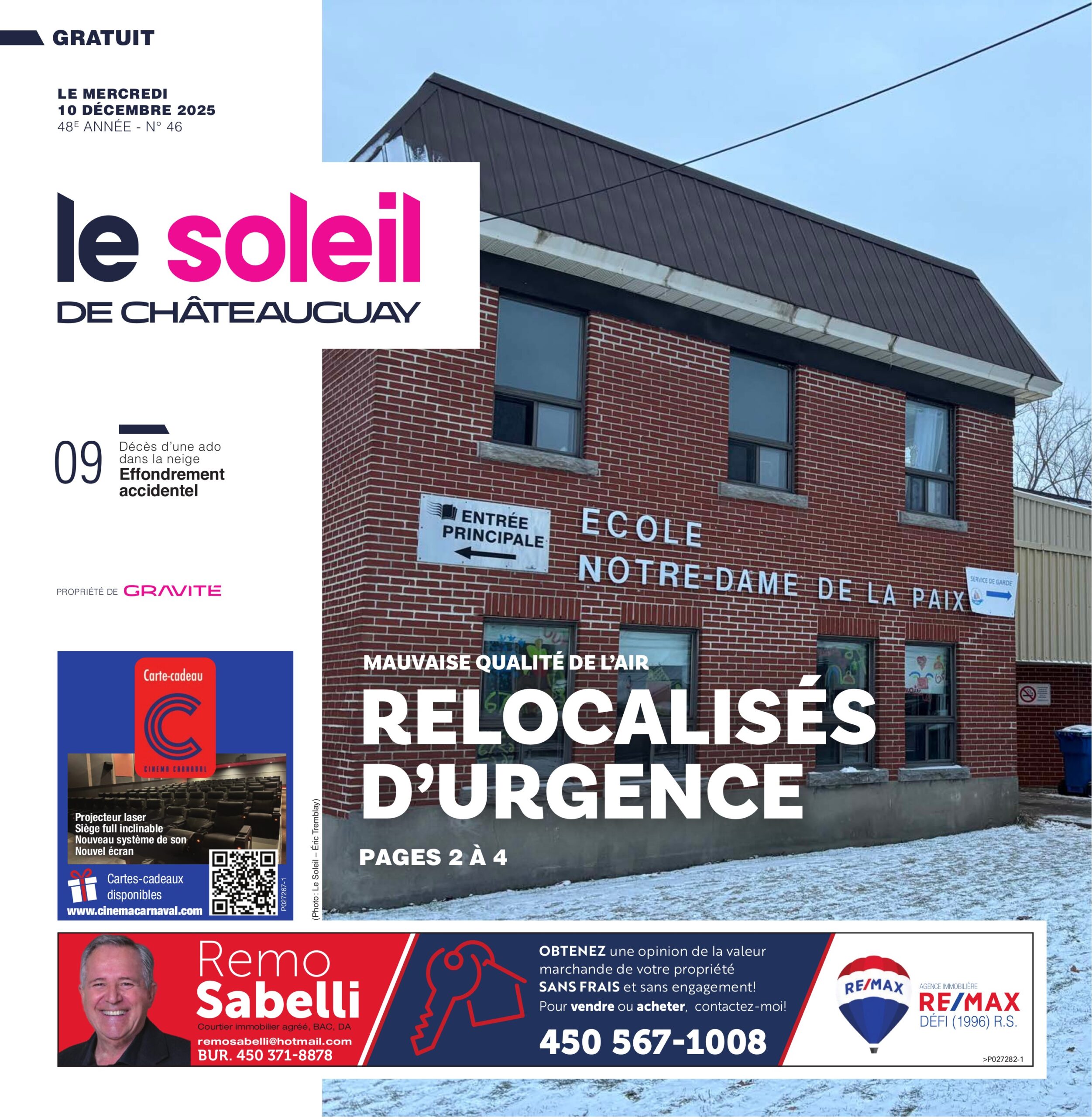 Le Soleil de Châteauguay – 10 décembre 2025