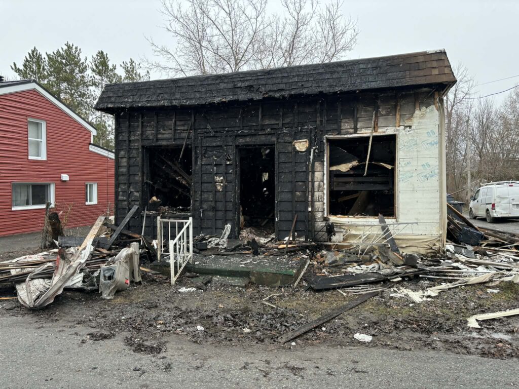 Maison détruite par le feu, rue Desparois