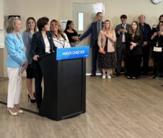 Plus de soins à domicile : la première ministre  à Mercier
