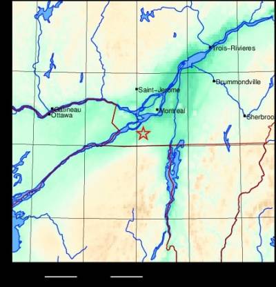 Léger tremblement de terre dans la région