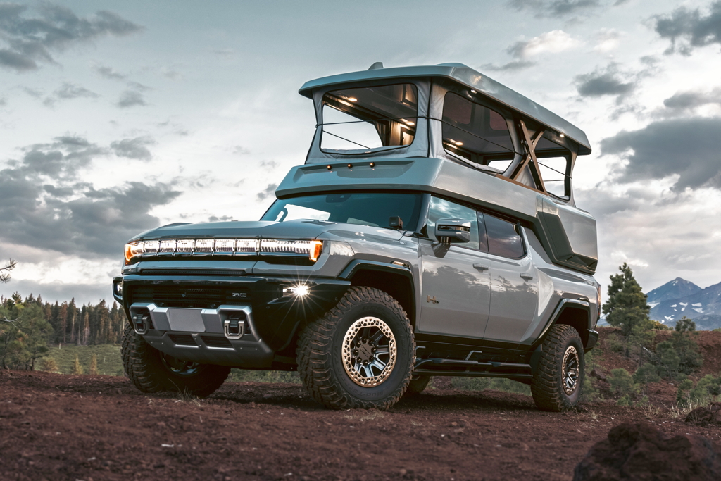 Avec EarthCruiser, on pourra camper n’importe où avec une camionnette GMC Hummer