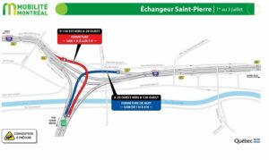 Pont Mercier : risques de congestion du côté de Montréal ce week-end