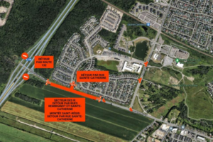 Saint-Constant : fermeture de l&rsquo;entrée par l&rsquo;autoroute 730