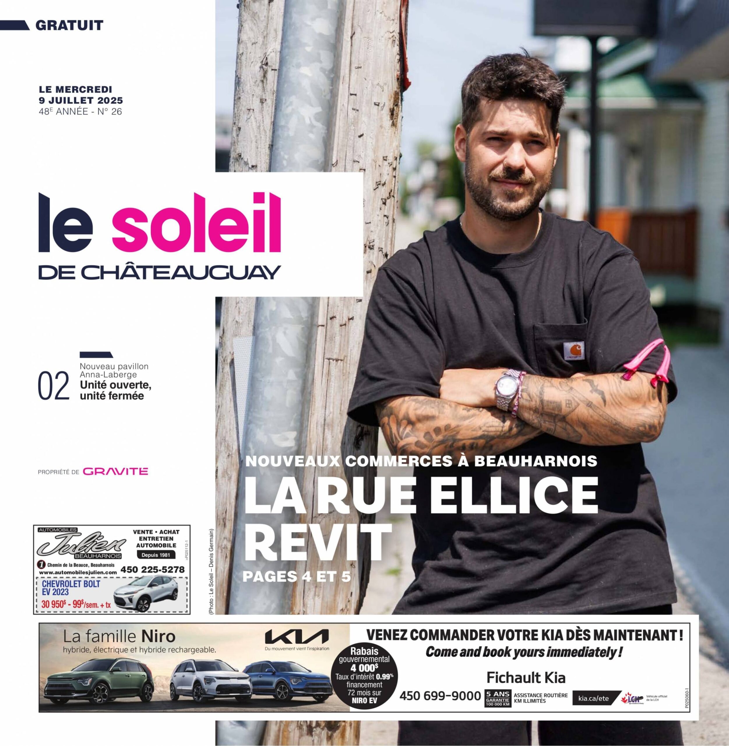 Journal Le Soleil de Châteauguay – 9 juillet 2025