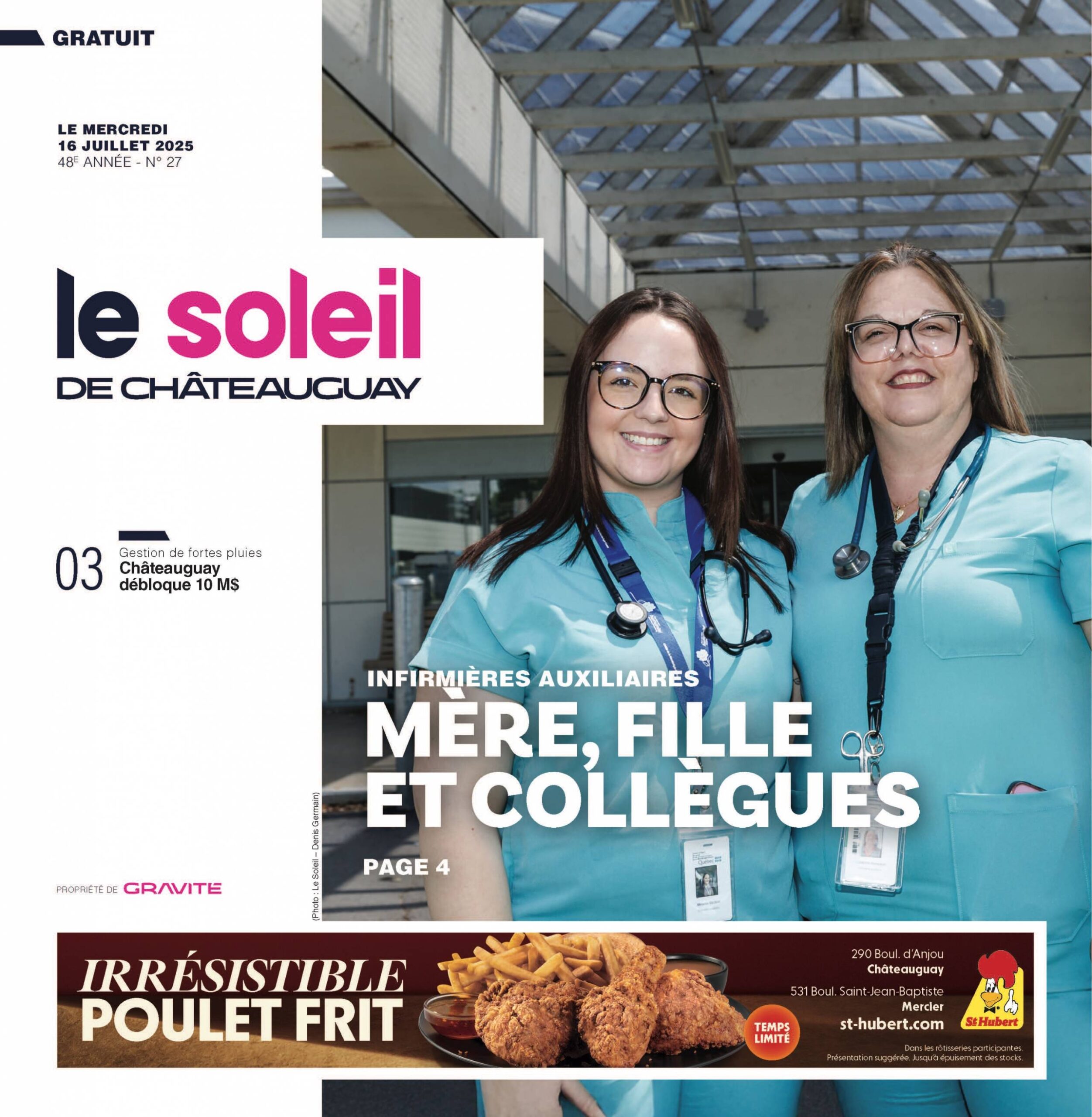 Journal Le Soleil de Châteauguay – 16 juillet 2025