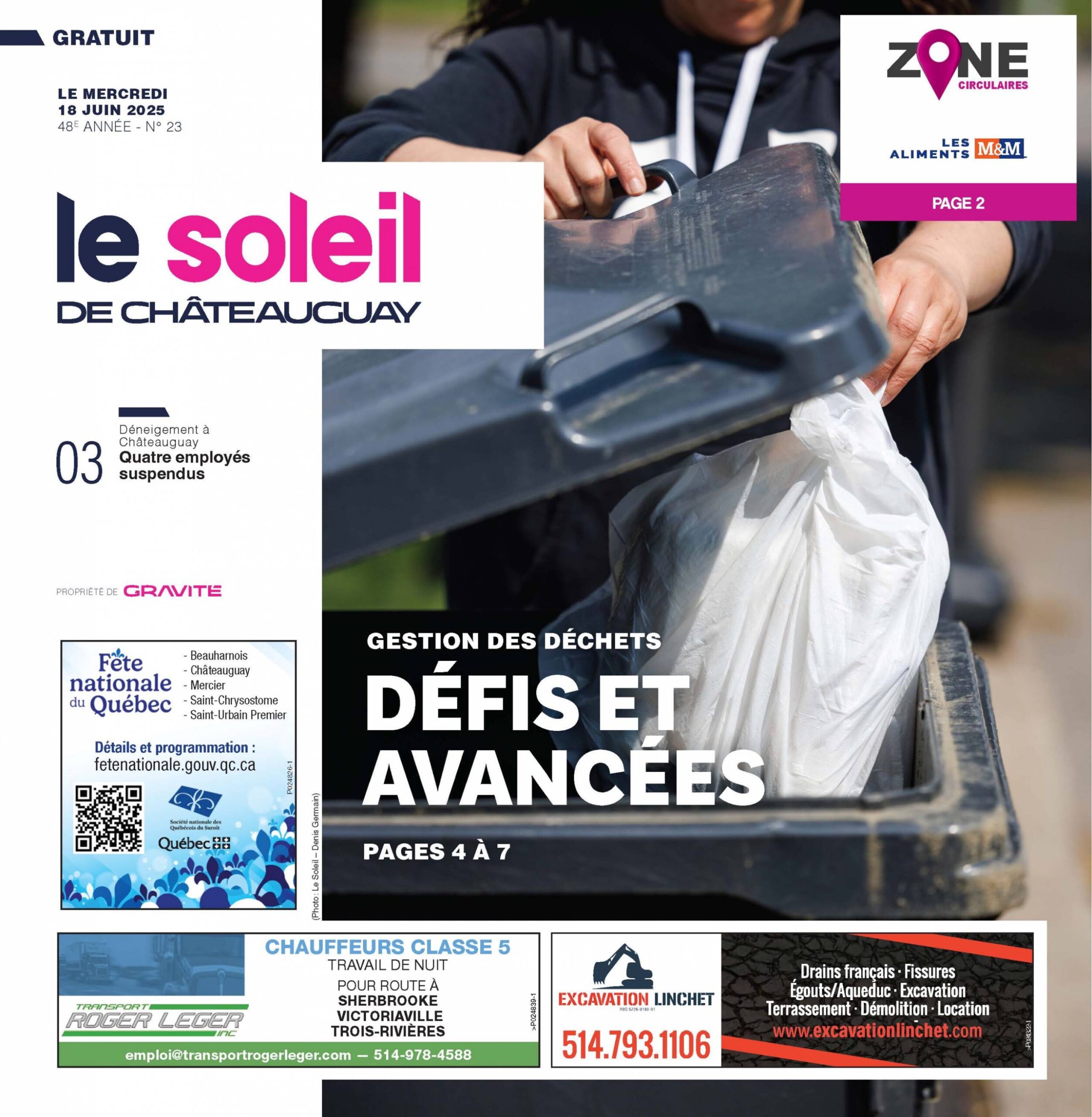 Journal Le Soleil de Châteauguay – 18 juin 2025