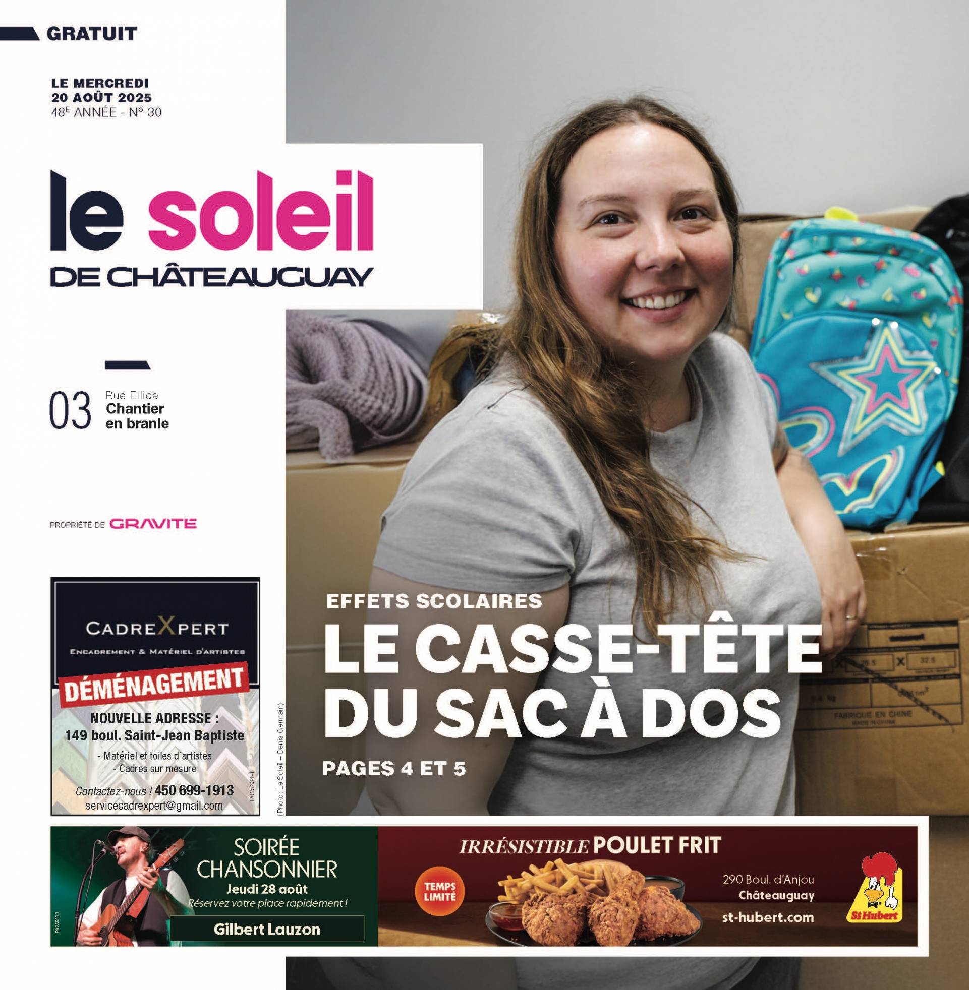 Journal Le Soleil de Châteauguay – 20 août 2025