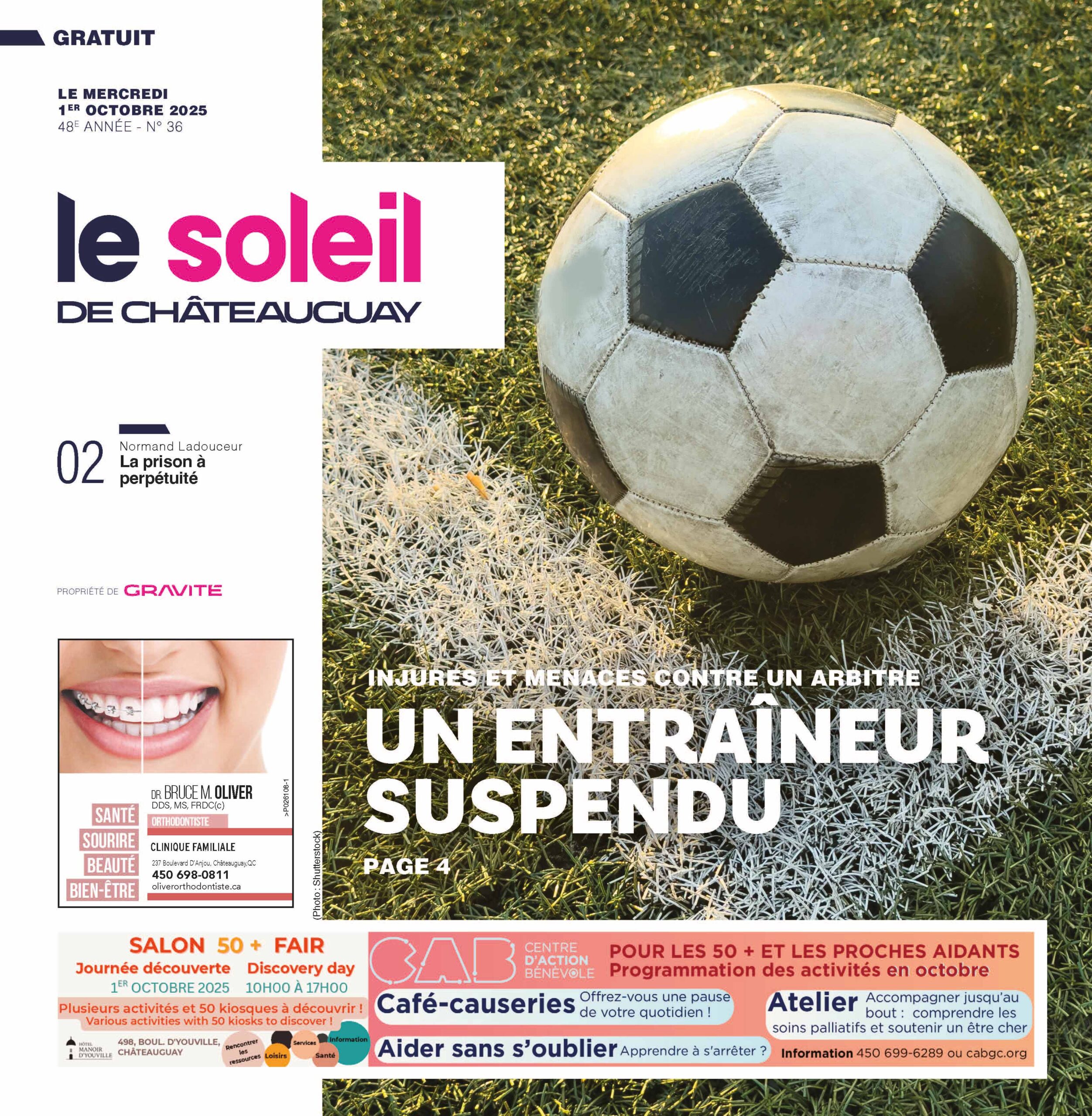 Journal Le Soleil de Châteauguay – 1er octobre 2025