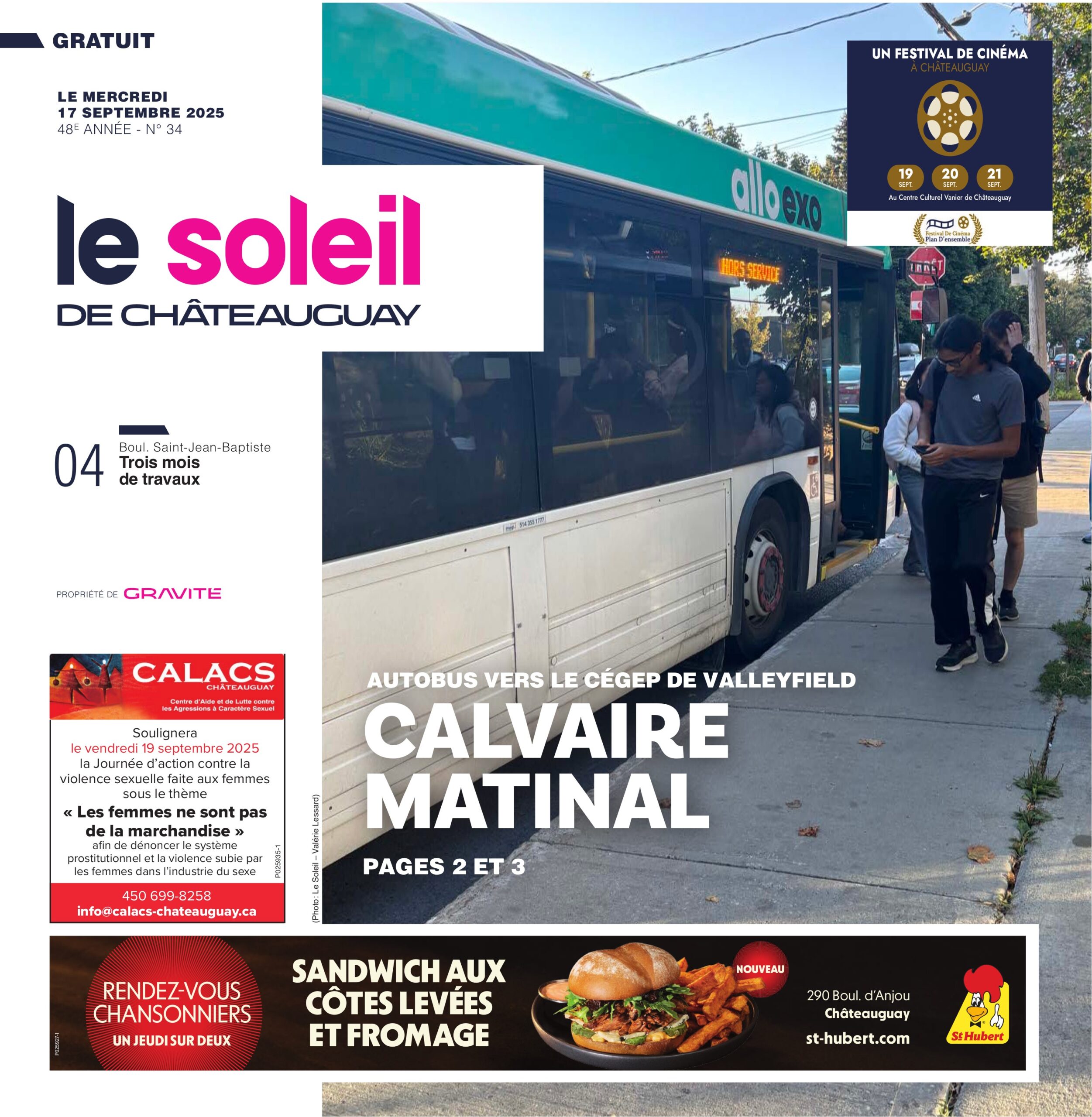 Journal Le Soleil de Châteauguay – 17 septembre 2025