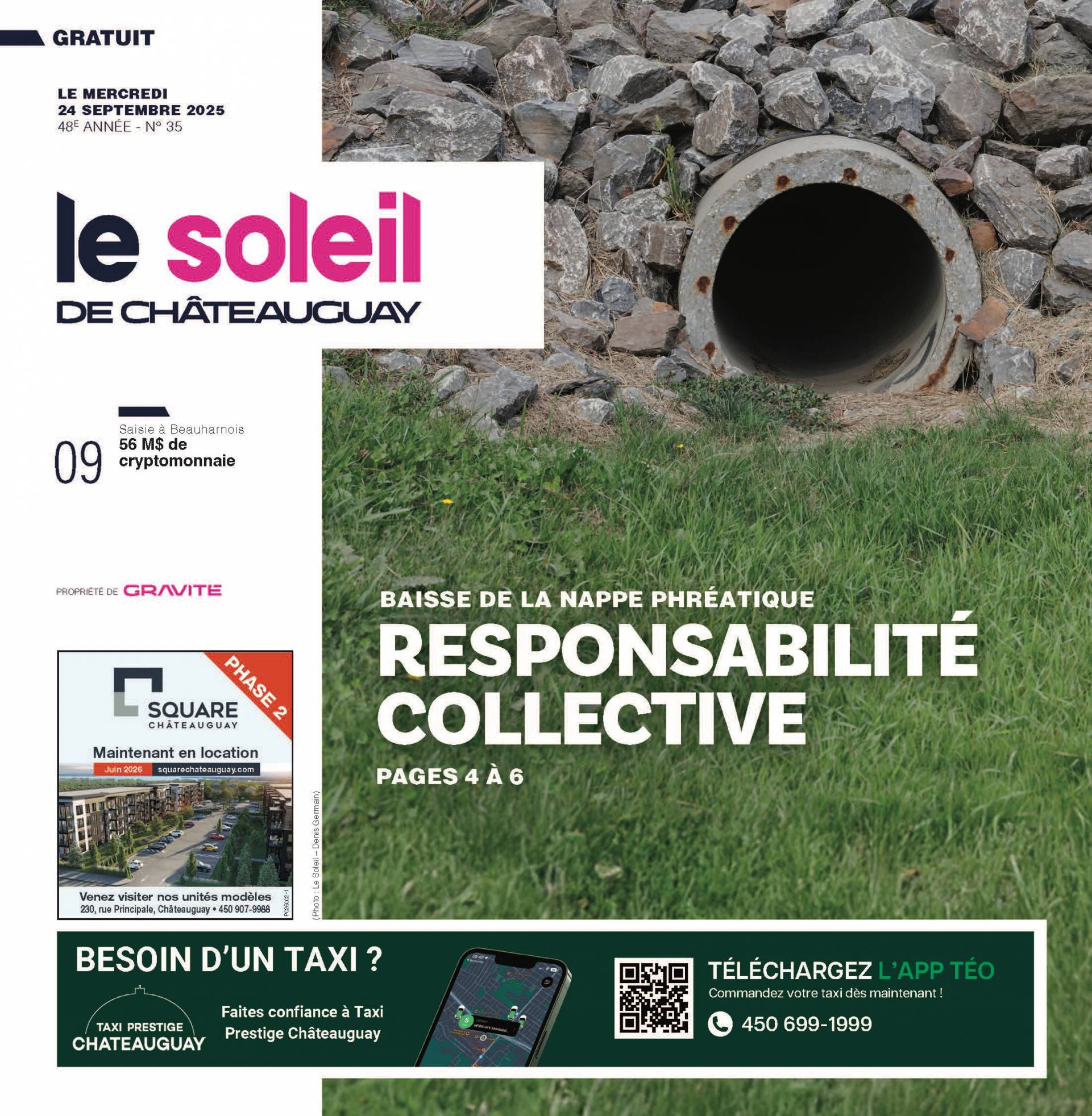 Journal Le Soleil de Châteauguay – 24 septembre 2025