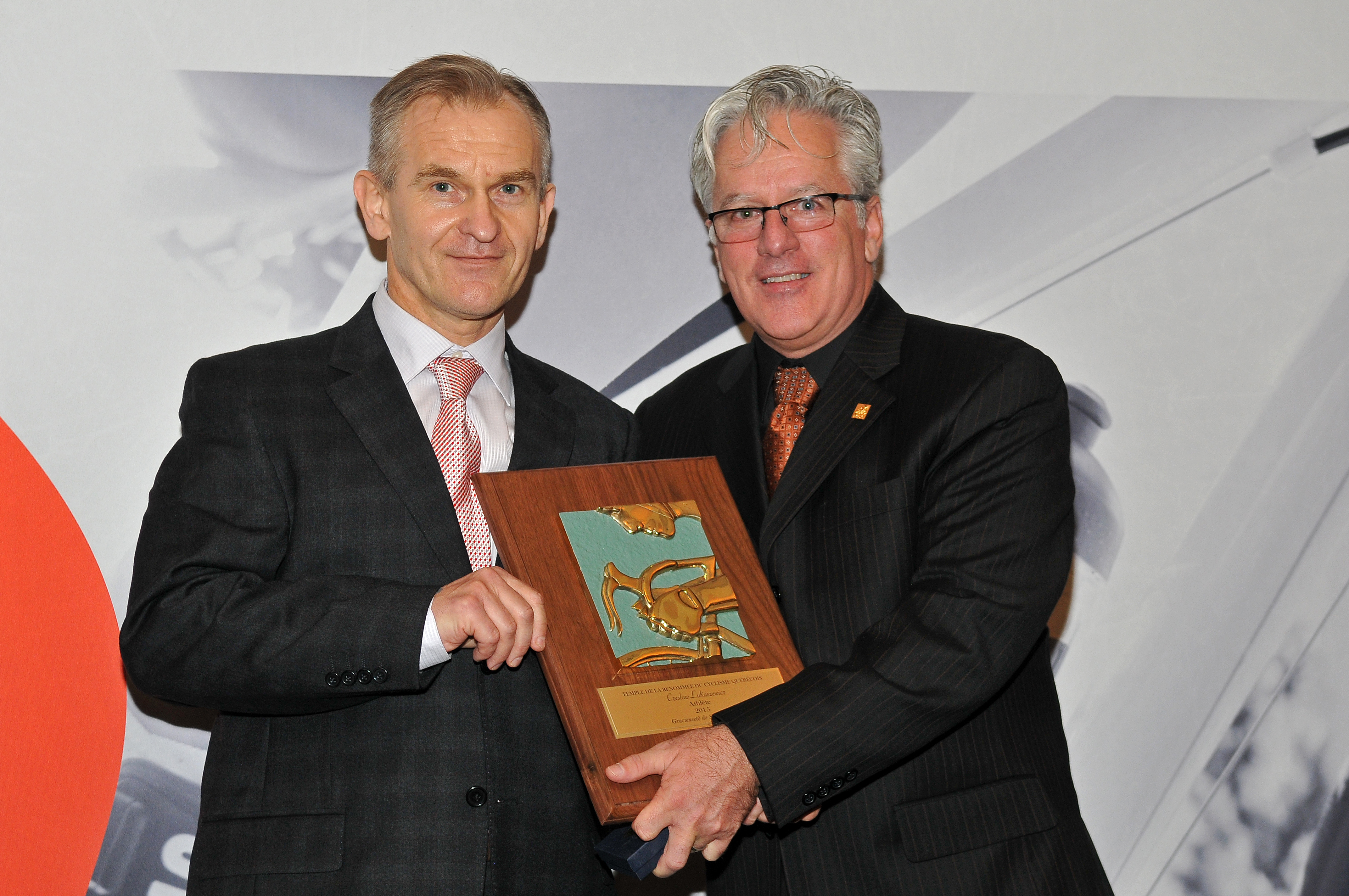 Lukaszewicz au Temple de la renommée du cyclisme