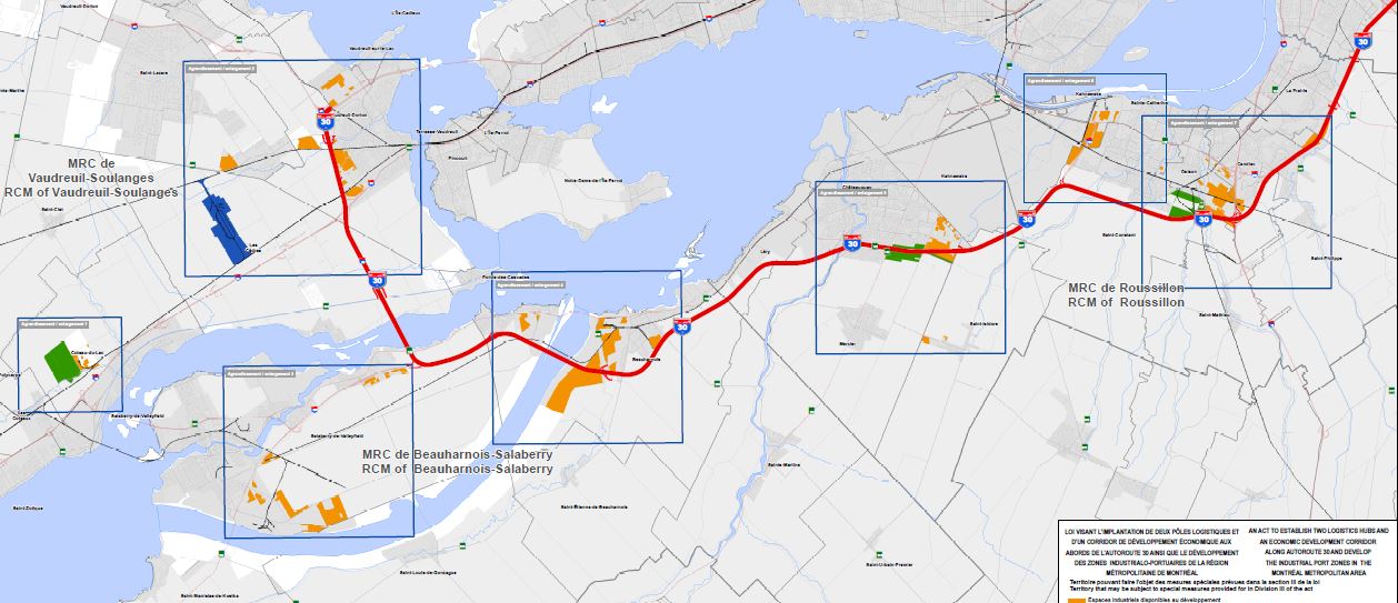 Projet de loi facilitant le développement le long de l’A-30 déposé