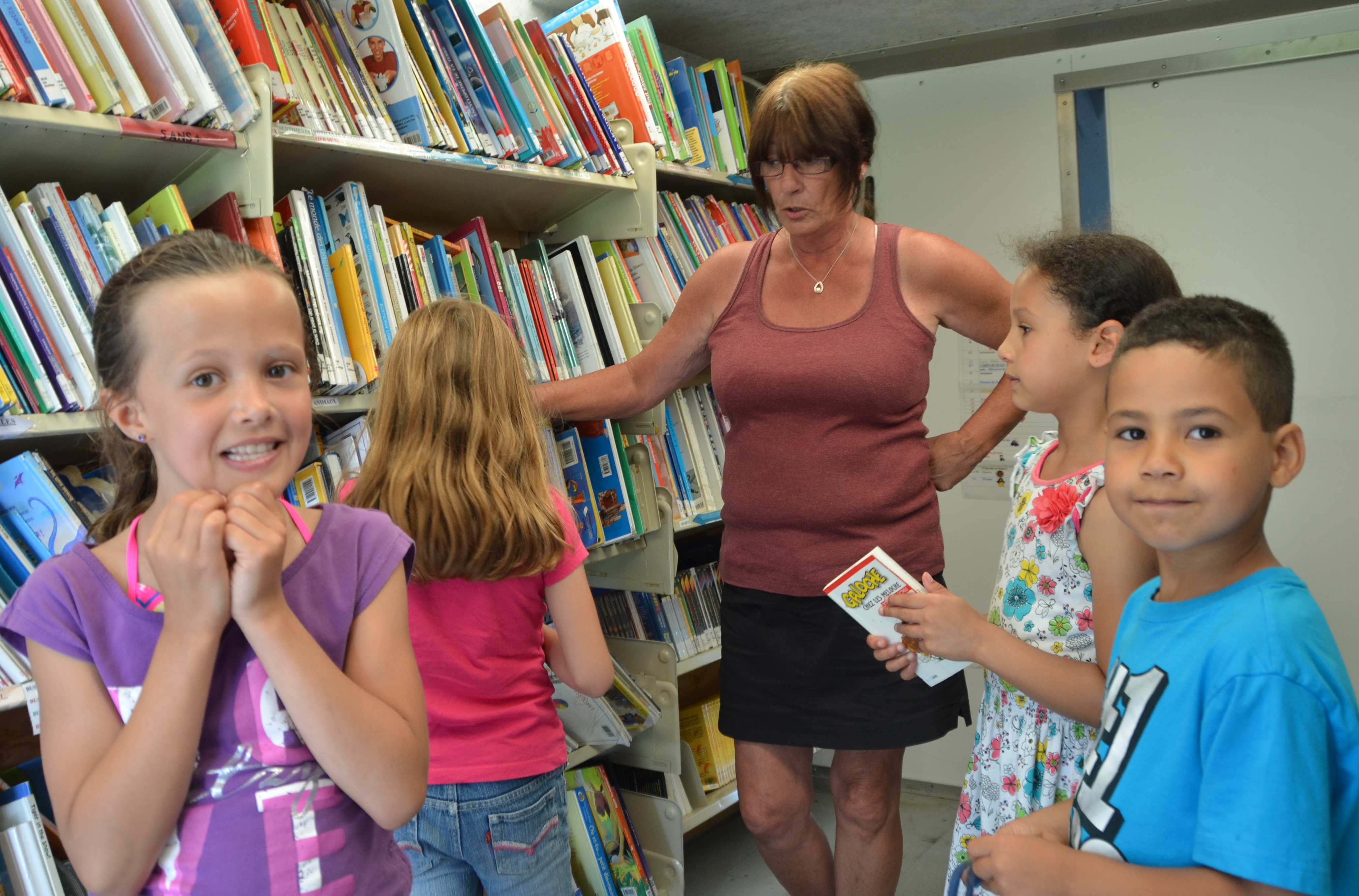 Une bibliothèque dans les parcs